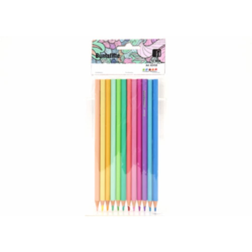 HundB Buntstift Pastell Buntstifte 12er Set - Künstlerfarben Zeichnen Malen, (Sortiment, 12-tlg., 12-teilig), Farbstifte Malstifte Zeichenstifte Pastellstifte Künstlerstifte