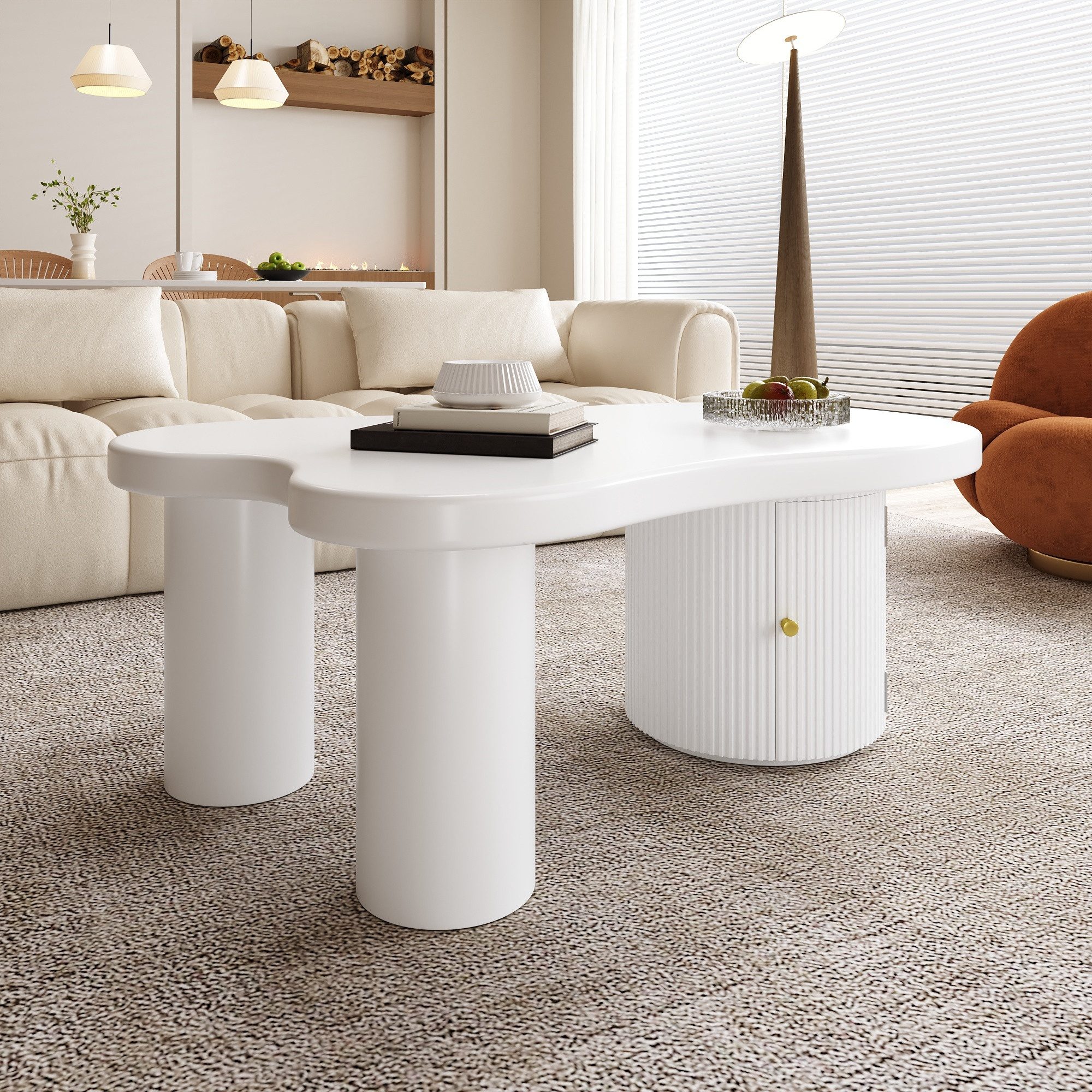 Merax Couchtisch Wolke Kaffeetisch Beistelltisch Sofatisch günstig online kaufen