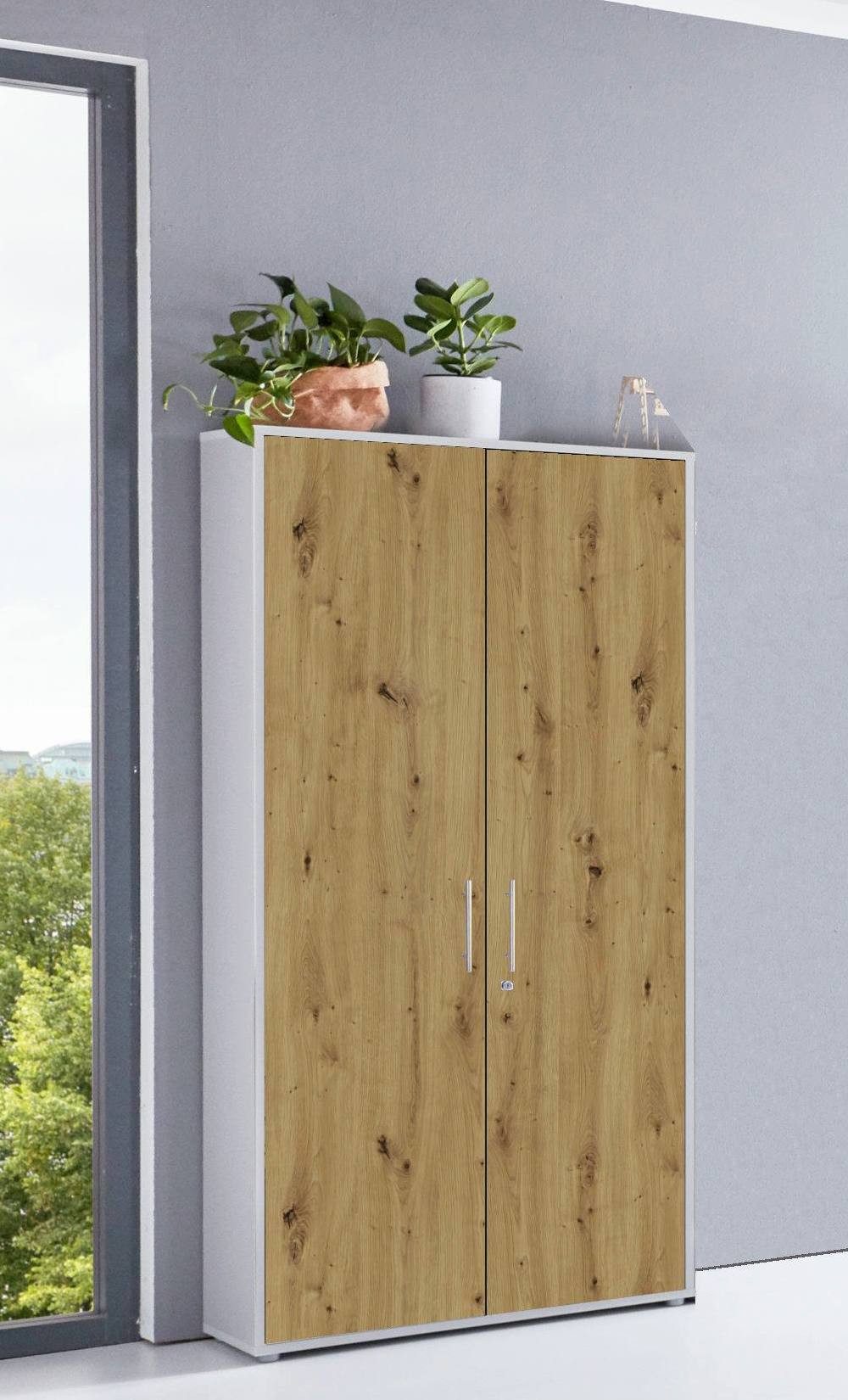 BMG Möbel Aktenschrank Office Edition 3 (Schrankwand Set, 3tlg) abschließbar, matt oder Hochglanz lackiert
