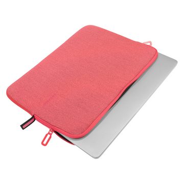 Tucano Laptop-Hülle Second Skin Mélange, Neopren Notebook Sleeve, Rot 13,3 Zoll, 13-14 Zoll Laptops