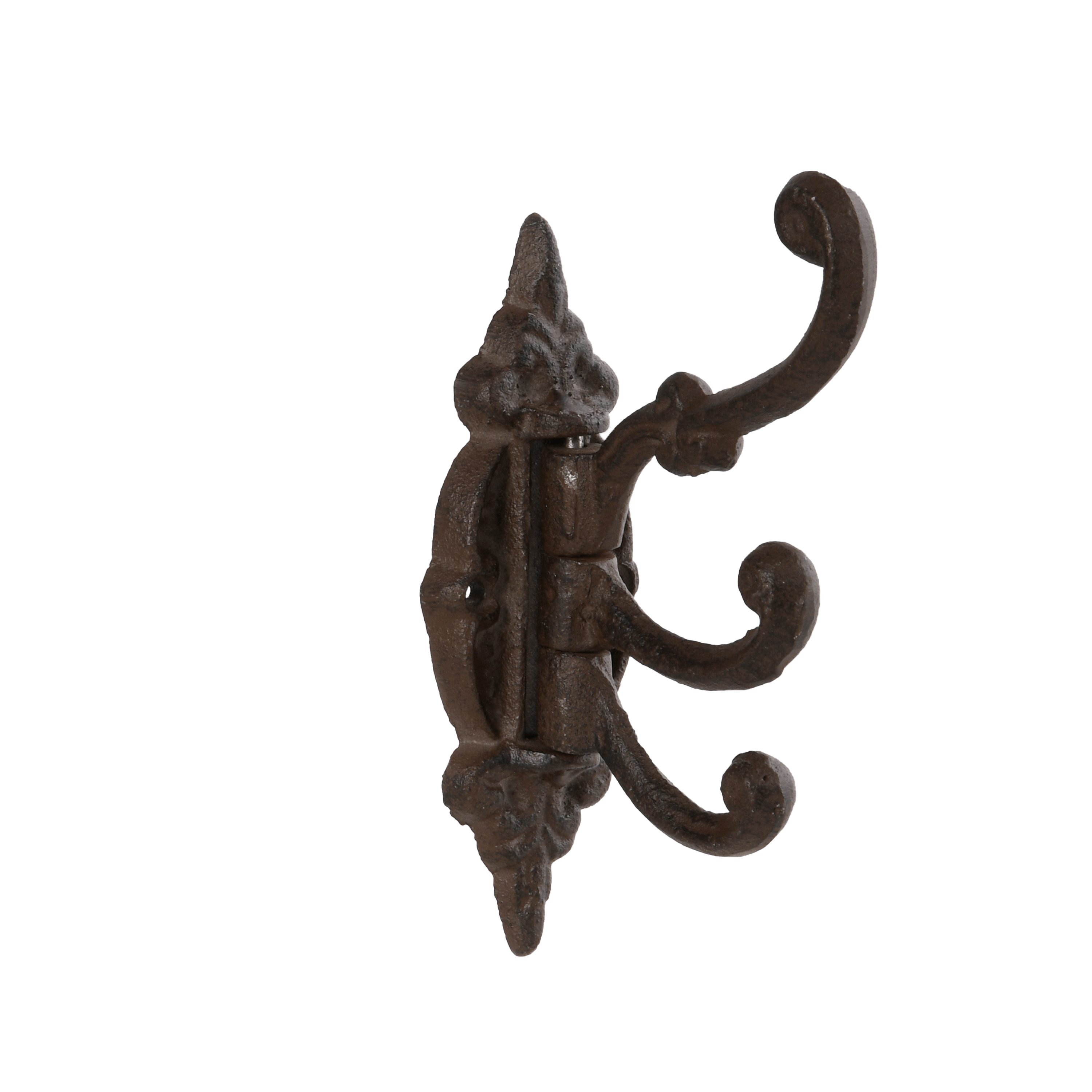 esschert design Wandhaken Haken Garderobe Handtuchhaken Landhaus Gusseisen drehbar 3 längen