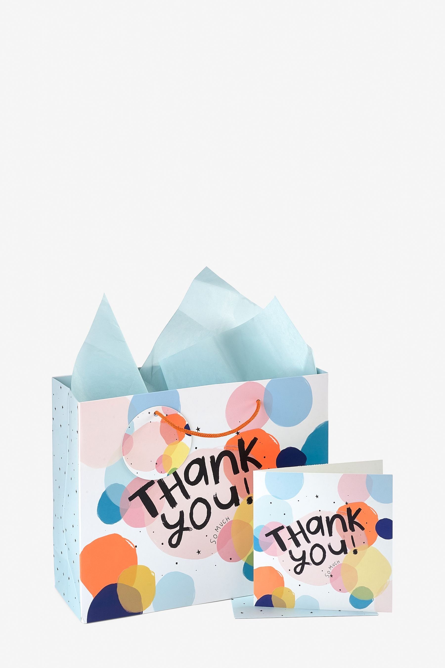 Next Geschenkpapier Geschenktasche „Thank You“, (1St)
