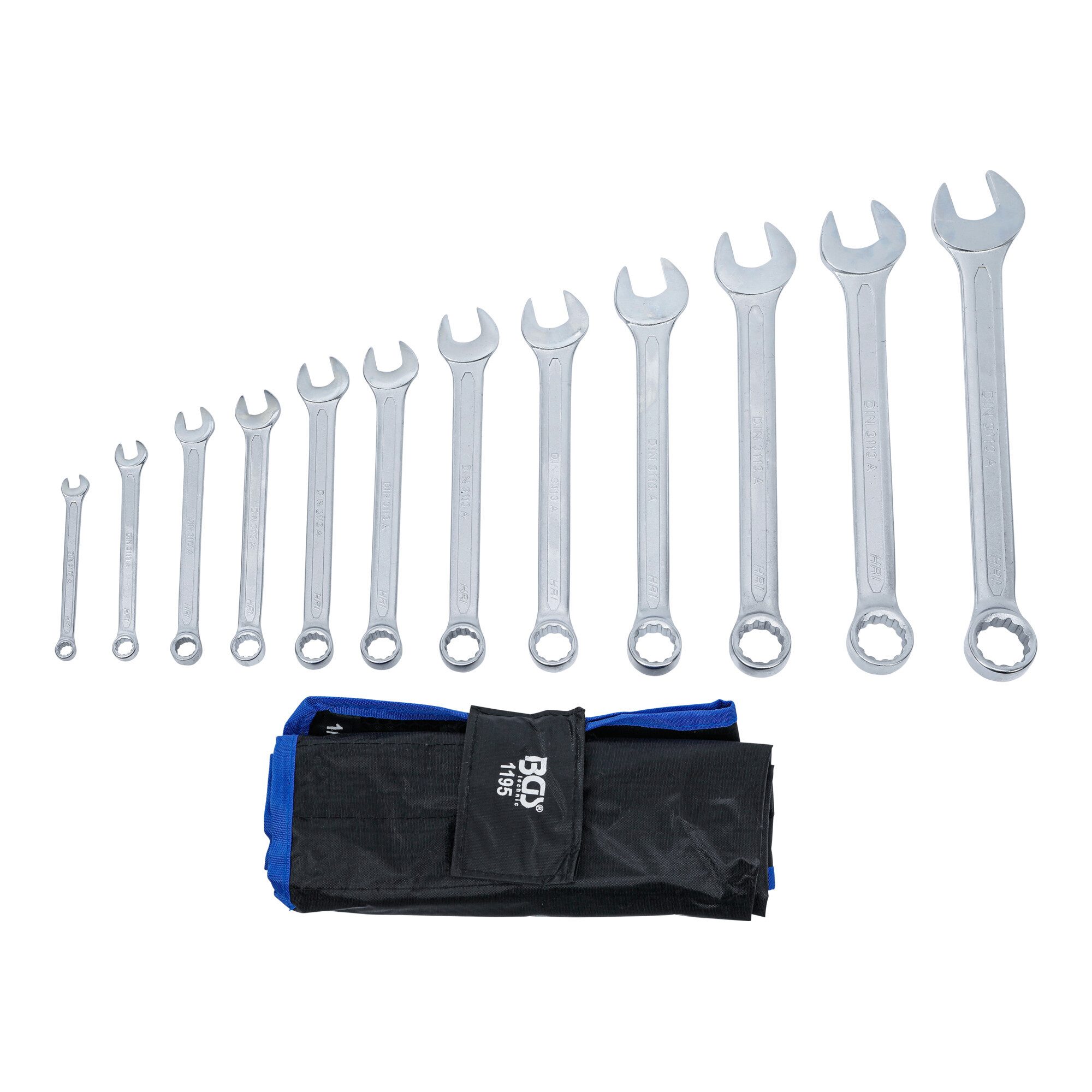 BGS technic Schraube BGS Maul-Ringschlüssel-Satz Zollgrößen SW 1/4" - 15/16" 12-tlg.