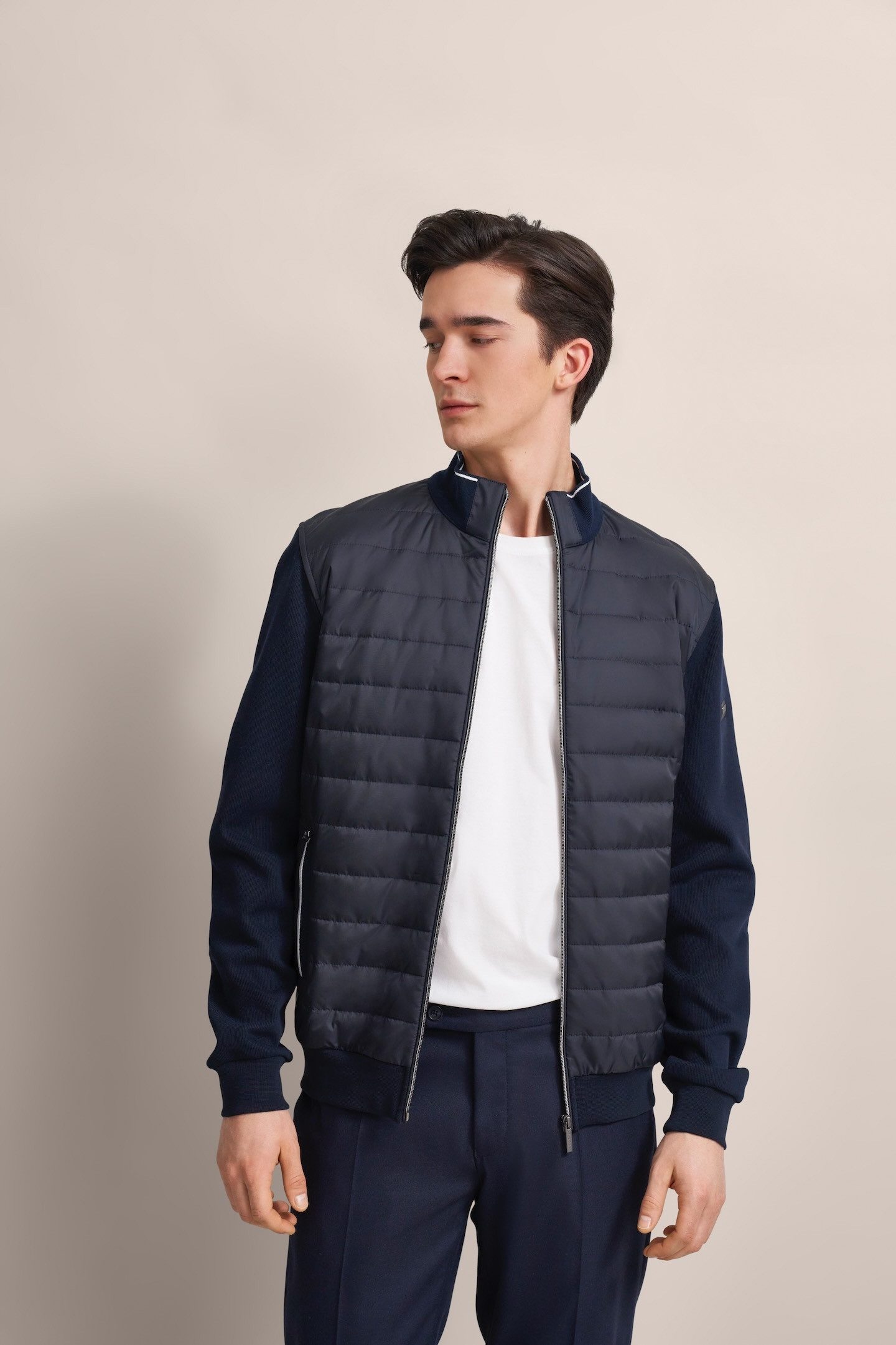 bugatti Sweatjacke mit sportlichem Stehkragen günstig online kaufen