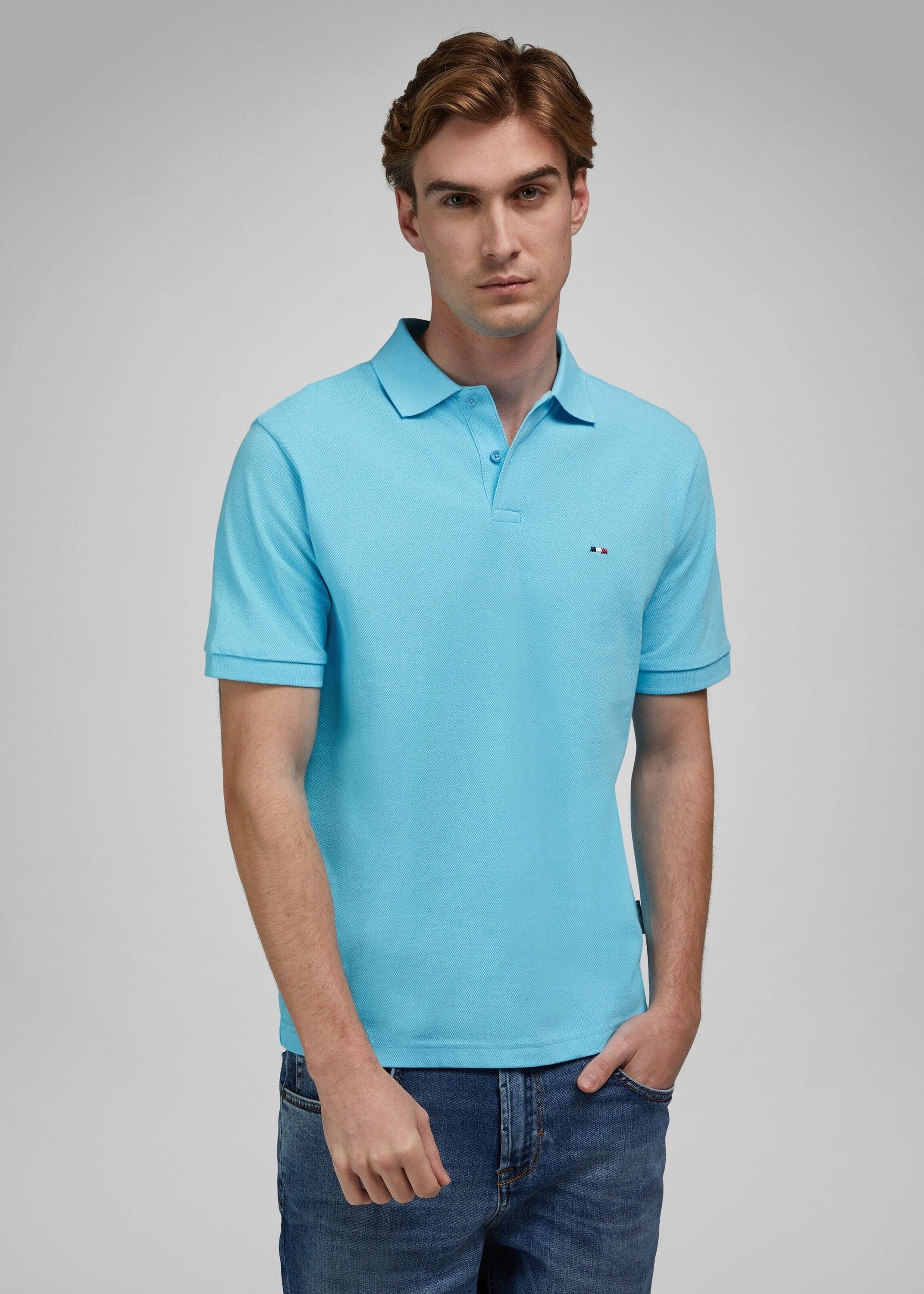 HECHTER PARIS Poloshirt (1-tlg) Aus Bio-Baumwolle gefertigt