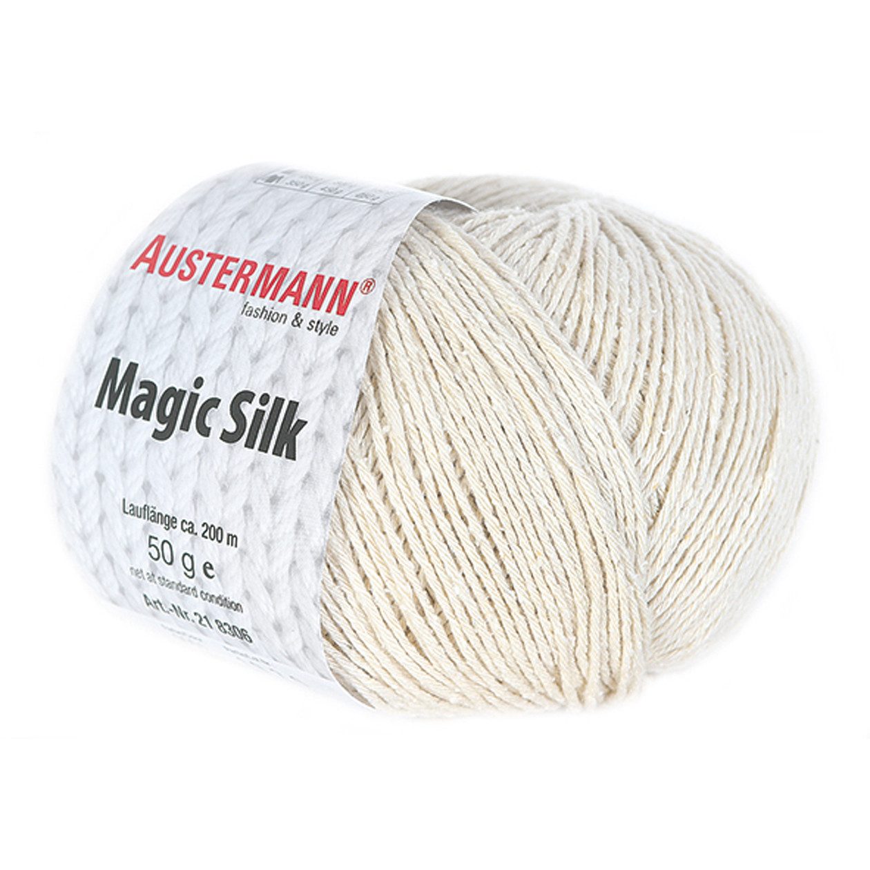 Austermann Garn Magic Silk Häkelwolle, 200,00 m, leichtes, edles Garn