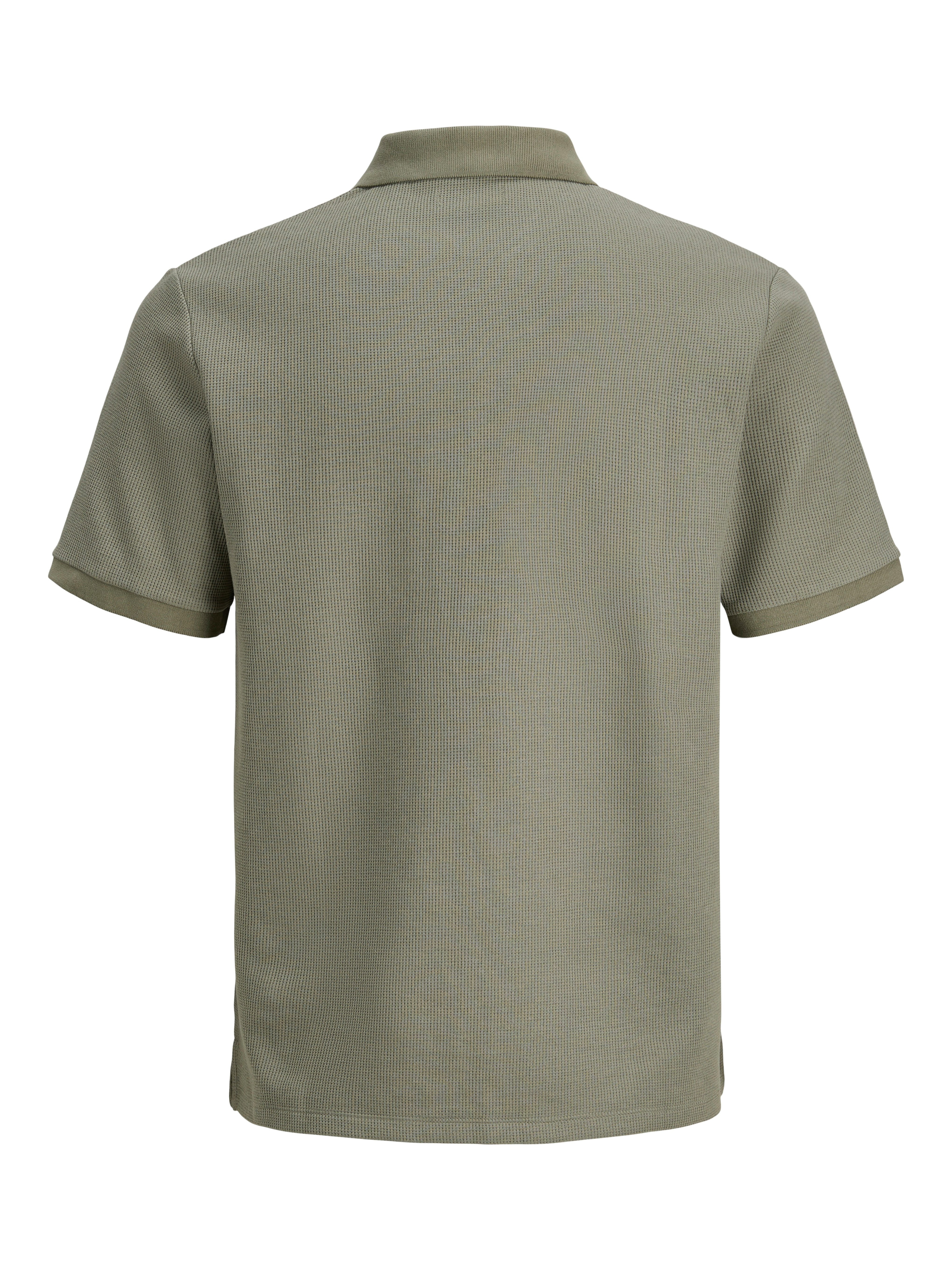 Jack & Jones PlusSize Poloshirt JJEAUSTIN POLO SS NOOS PLS Materialmix, normal geschnitten
