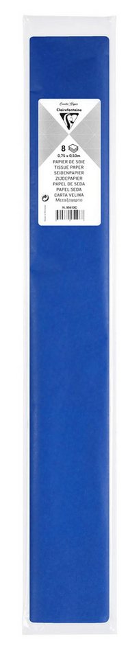 Thumbnail - CLAIREFONTAINE Seidenpapier 10x Seidenpapier, Pack. 8 Bogen im Format 50x75cm Tiefblau 95413C, LOISIR CREATIF & DECORATI...