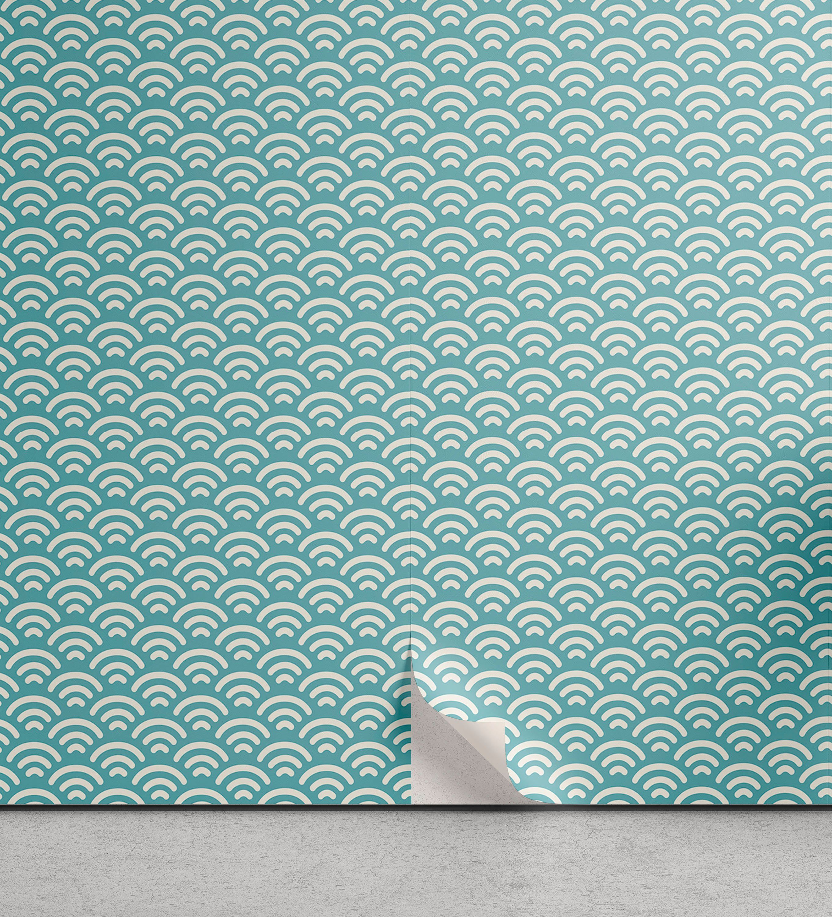 Küchenakzent, Vinyltapete Wohnzimmer selbstklebendes Abakuhaus Bold Wasser Abstrakt Angeln