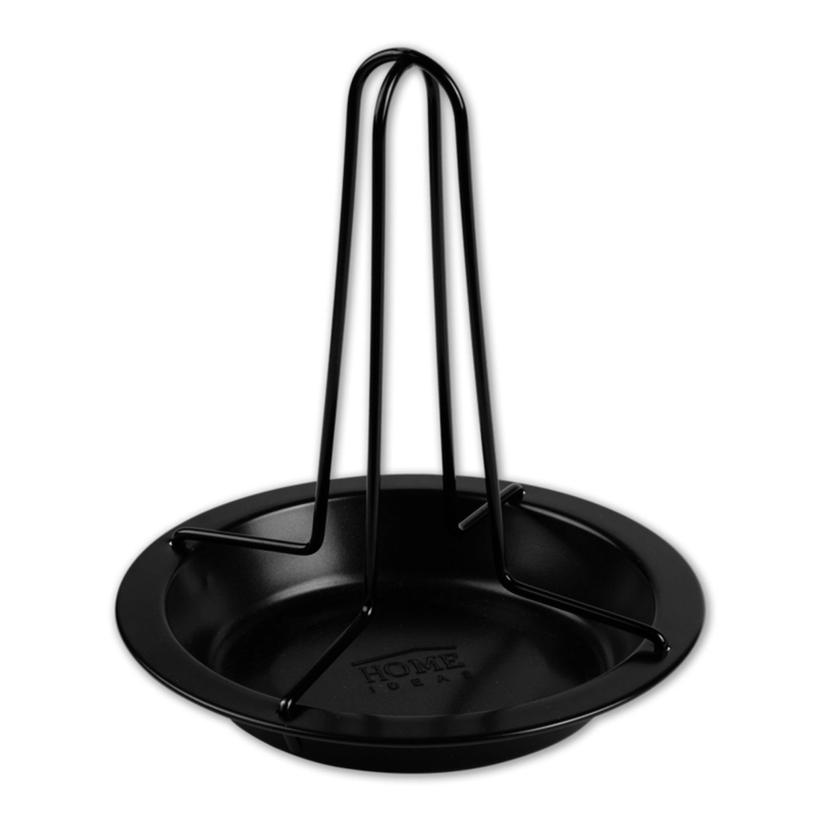 HAC24 Grillguthalter Hähnchenhalter Hähnchenbräter Grill Ofen Hähnchenständer, Metall, (1-St), inkl. Auffangschale, Ø 17,5 cm