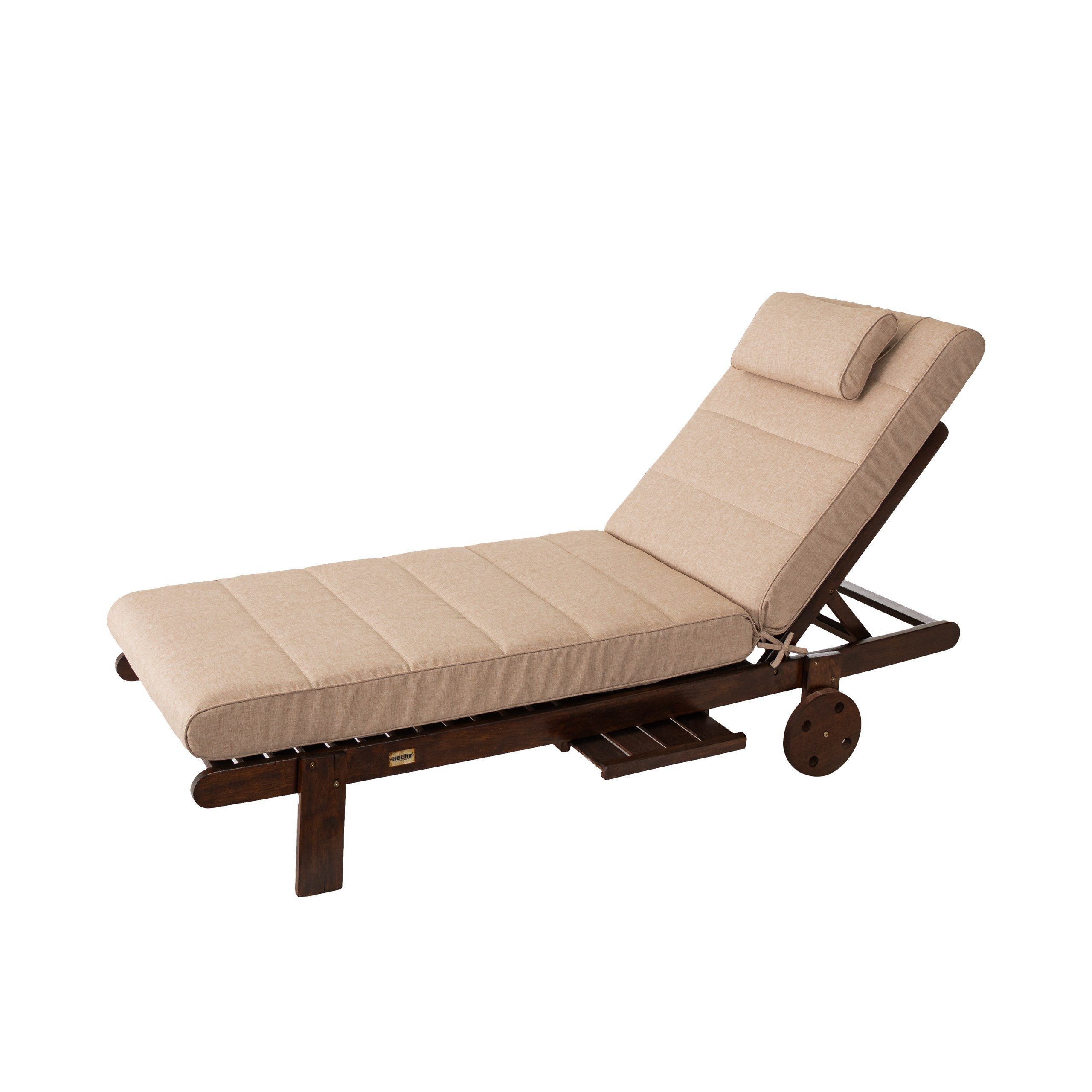 Hobbygarden Polsterauflage Liegenauflage 204x60x10 cm „Malaga“ – extra dicke Gartenliege Auflage, wasserdicht wendbar, für Sonnenliege & Deckchair Made in EU