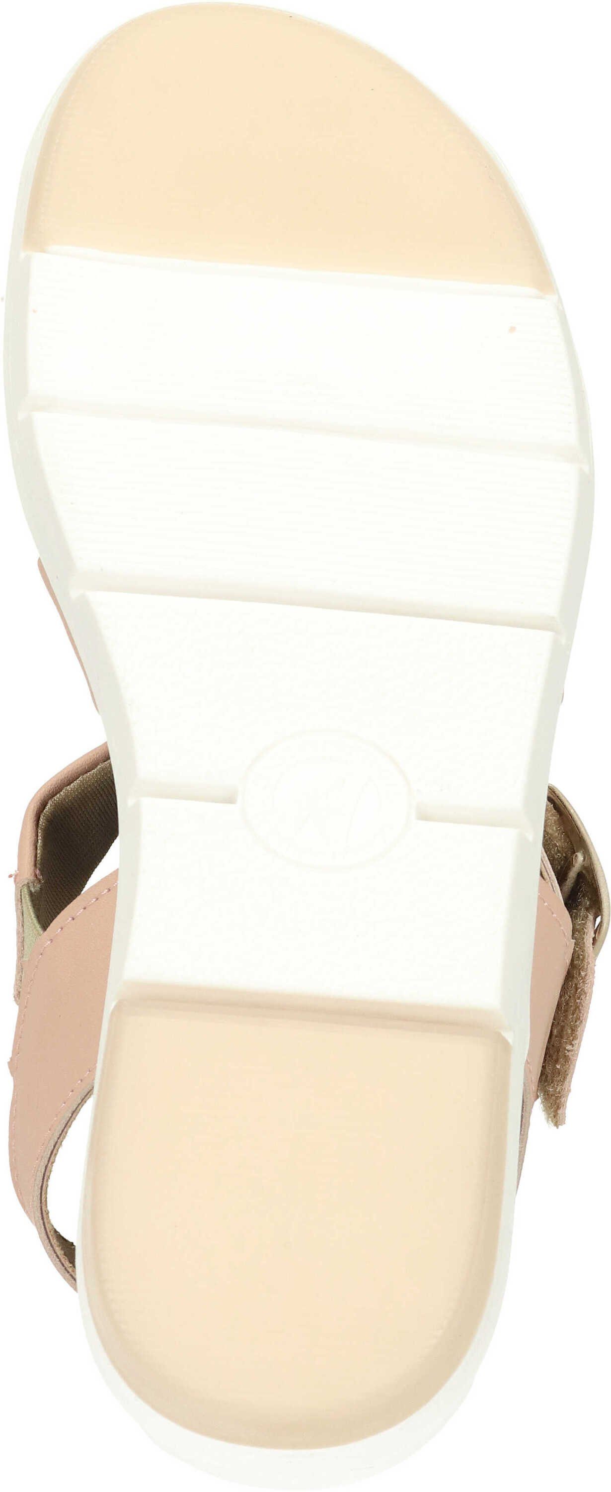 Gummizug Sandalen rosa Sandale mit Comfortabel