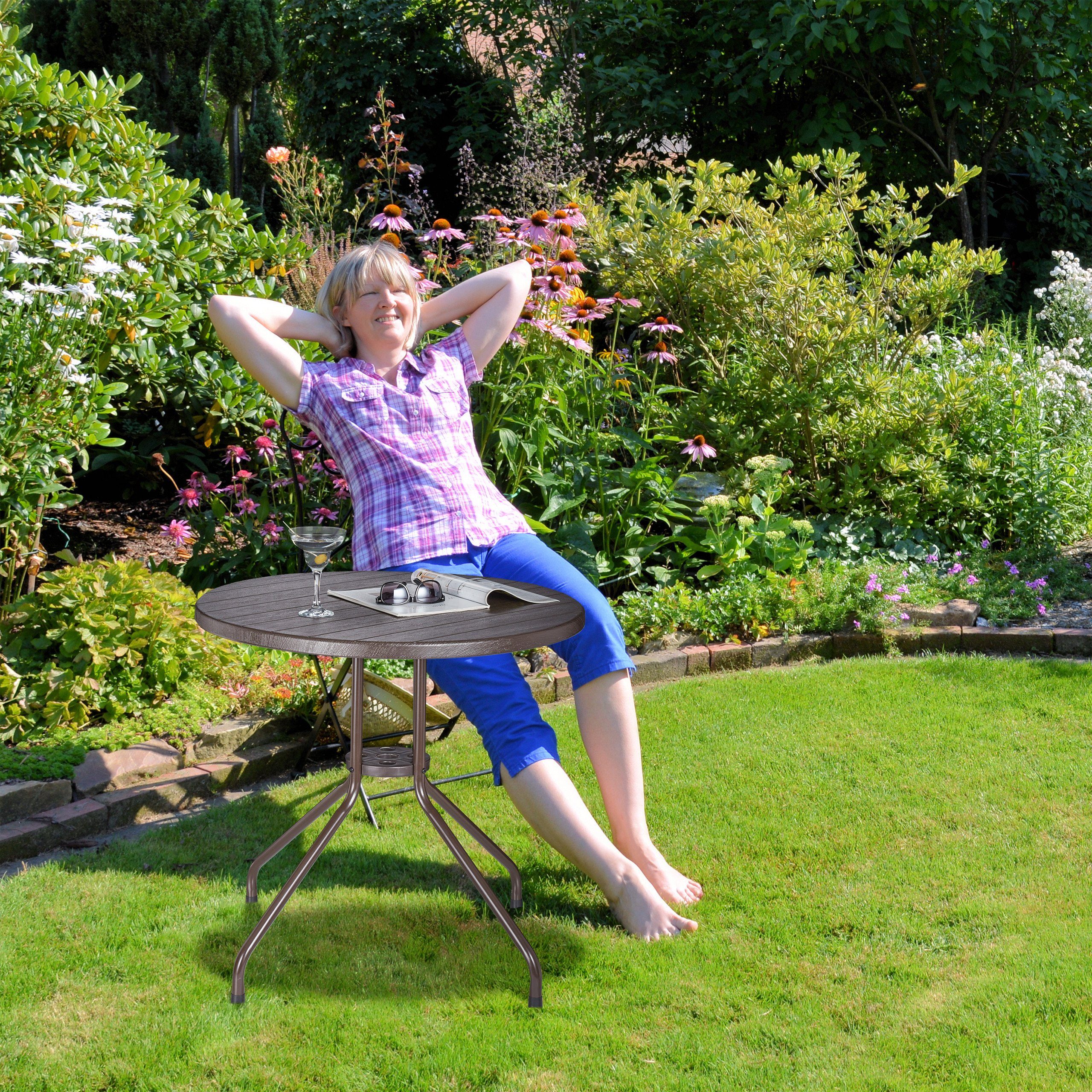 relaxdays Gartentisch rund günstig online kaufen