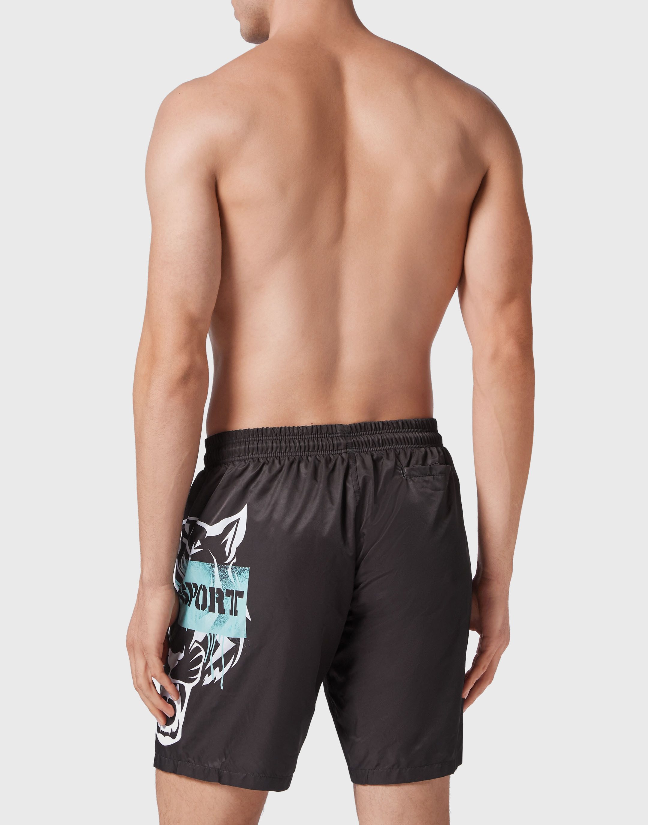 PLEIN SPORT Badehose Tiger