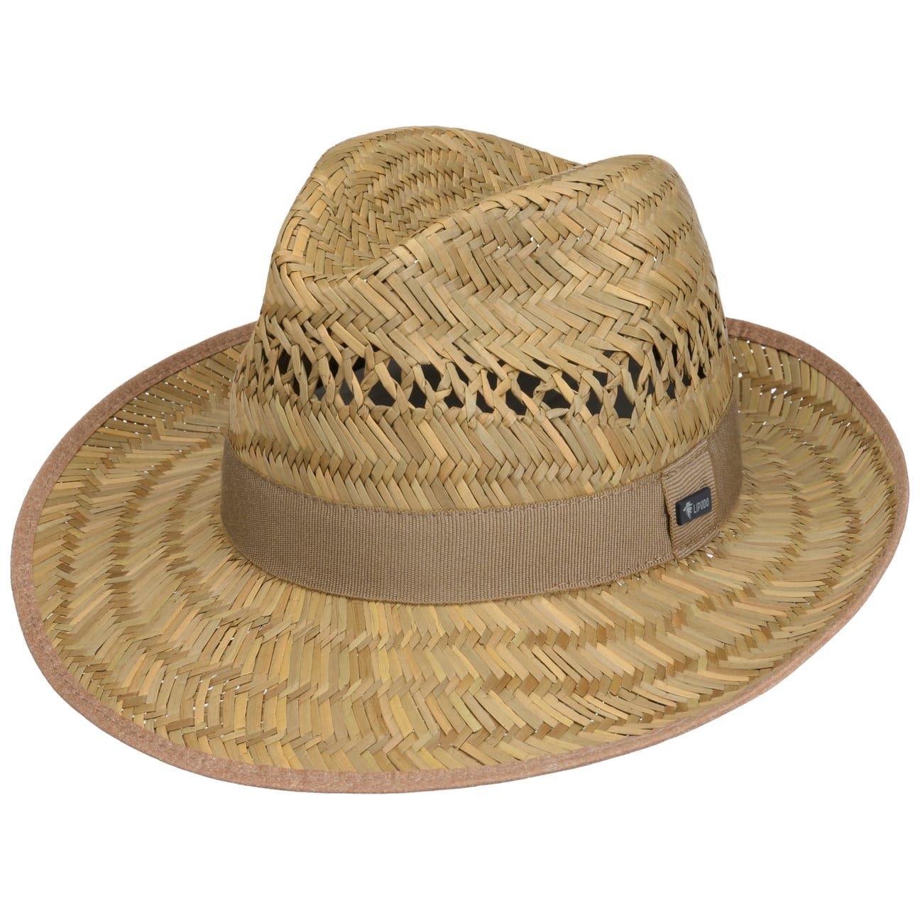 Lipodo Sonnenhut (1-St) Strohhut mit Ripsband, Made in Italy