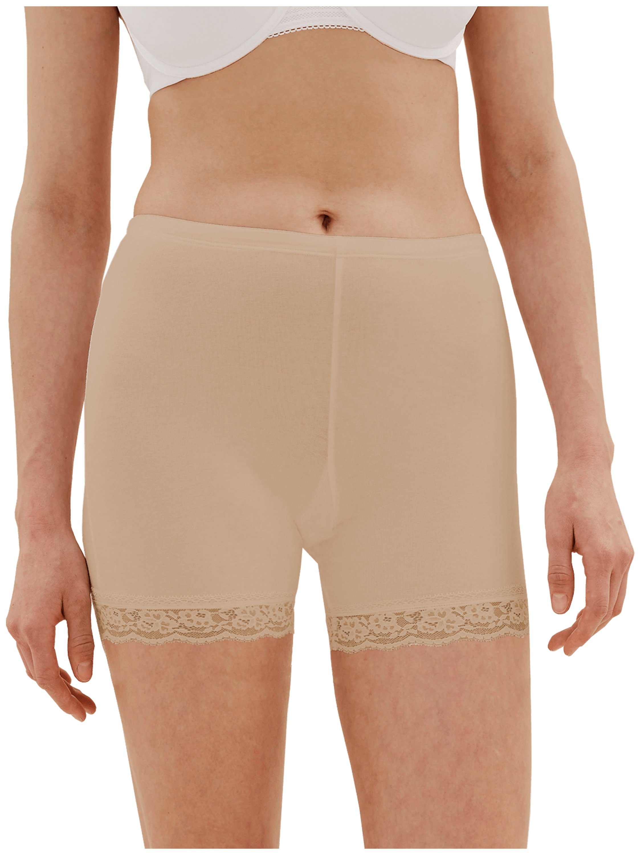 TEXEMP Radlerhose Damen Sicherheitsshorts Shorts Unterhose Unterwäsche  Spitze Hosen (1-tlg) 95% Baumwolle - Atmungsaktiv