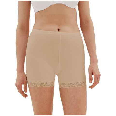 TEXEMP Radlerhose Damen Sicherheitsshorts Shorts Unterhose Unterwäsche Spitze Hosen (1-tlg) 95% Baumwolle - Atmungsaktiv
