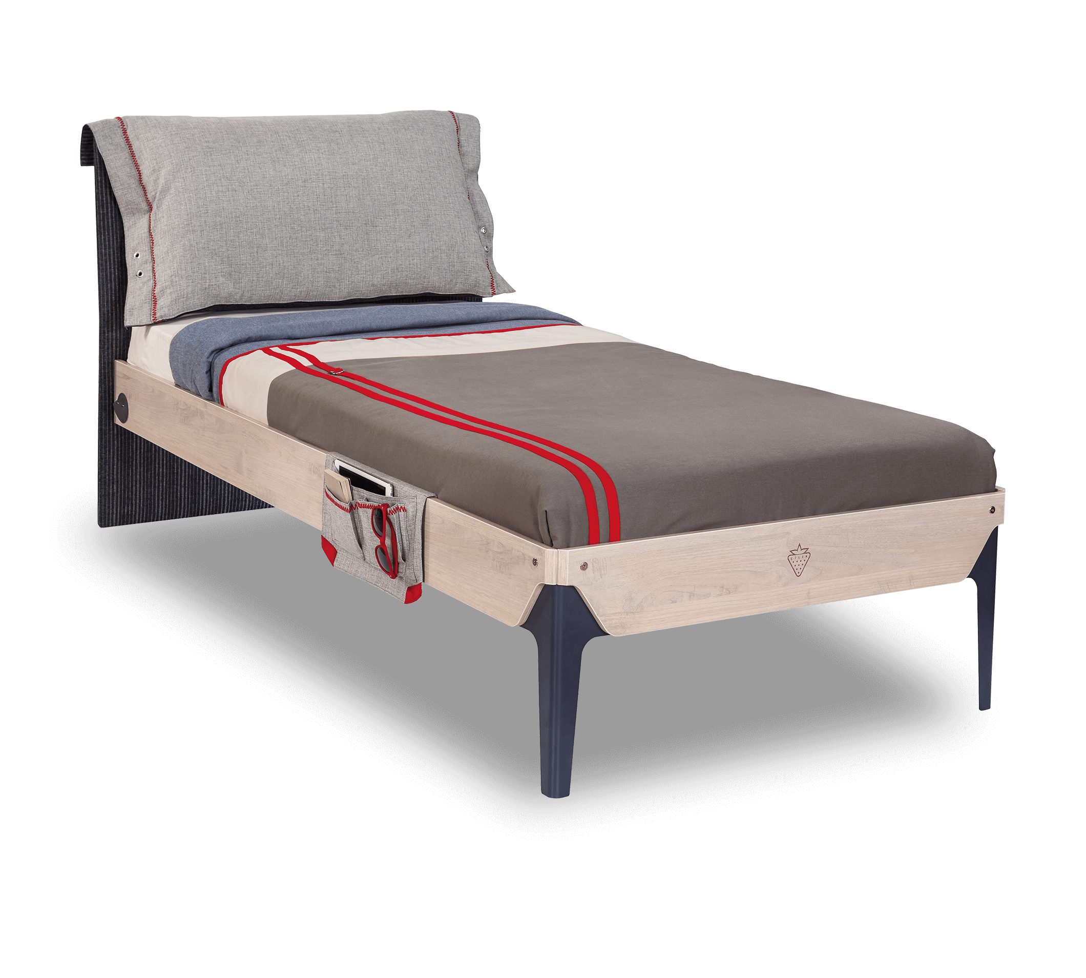 Möbel-Zeit Bett TRIO, 100x200 - 120x200 cm, Liegefläche 120 x 200 cm