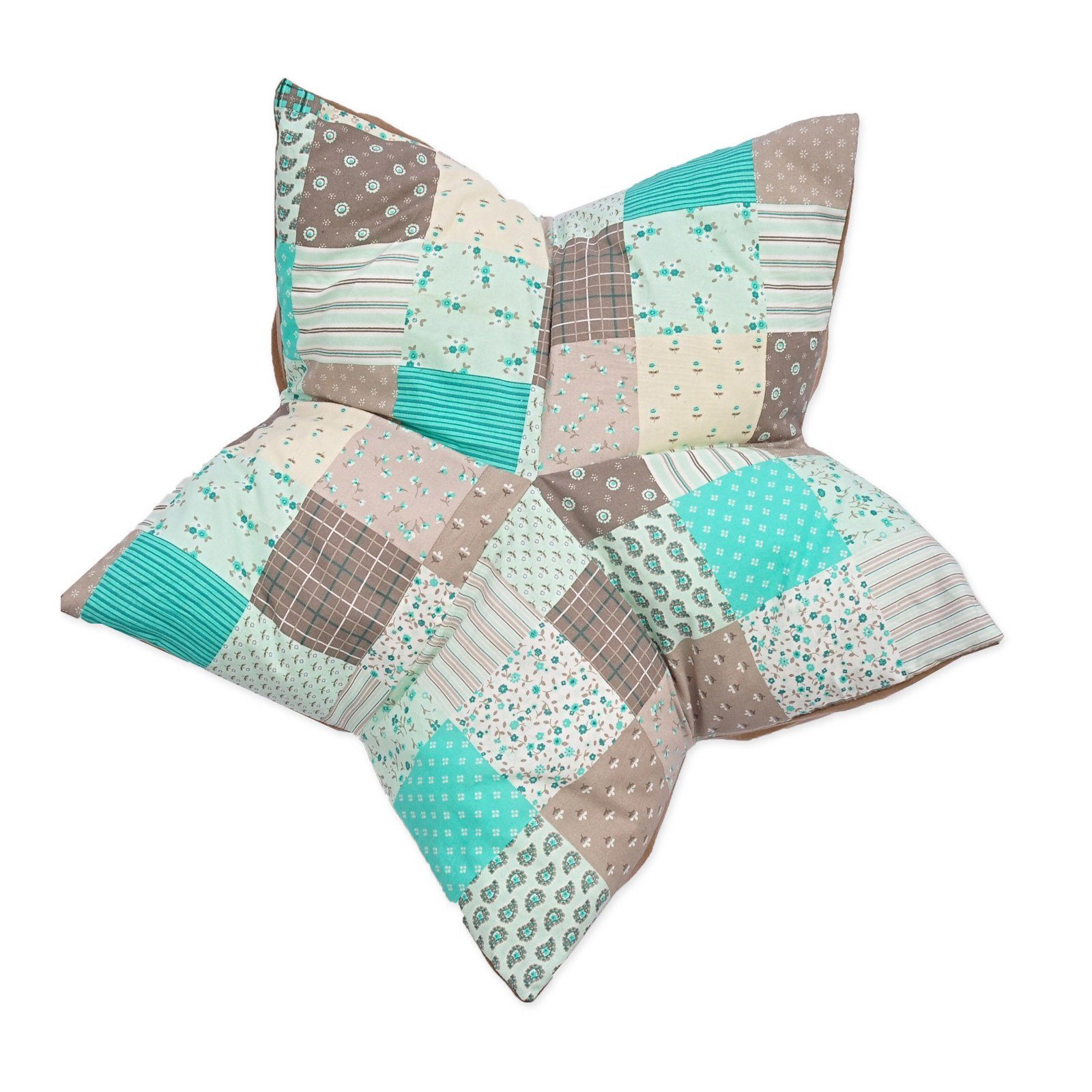 Aumüller Tierkissen Sternenkissen Patchwork Grün, 85 günstig online kaufen