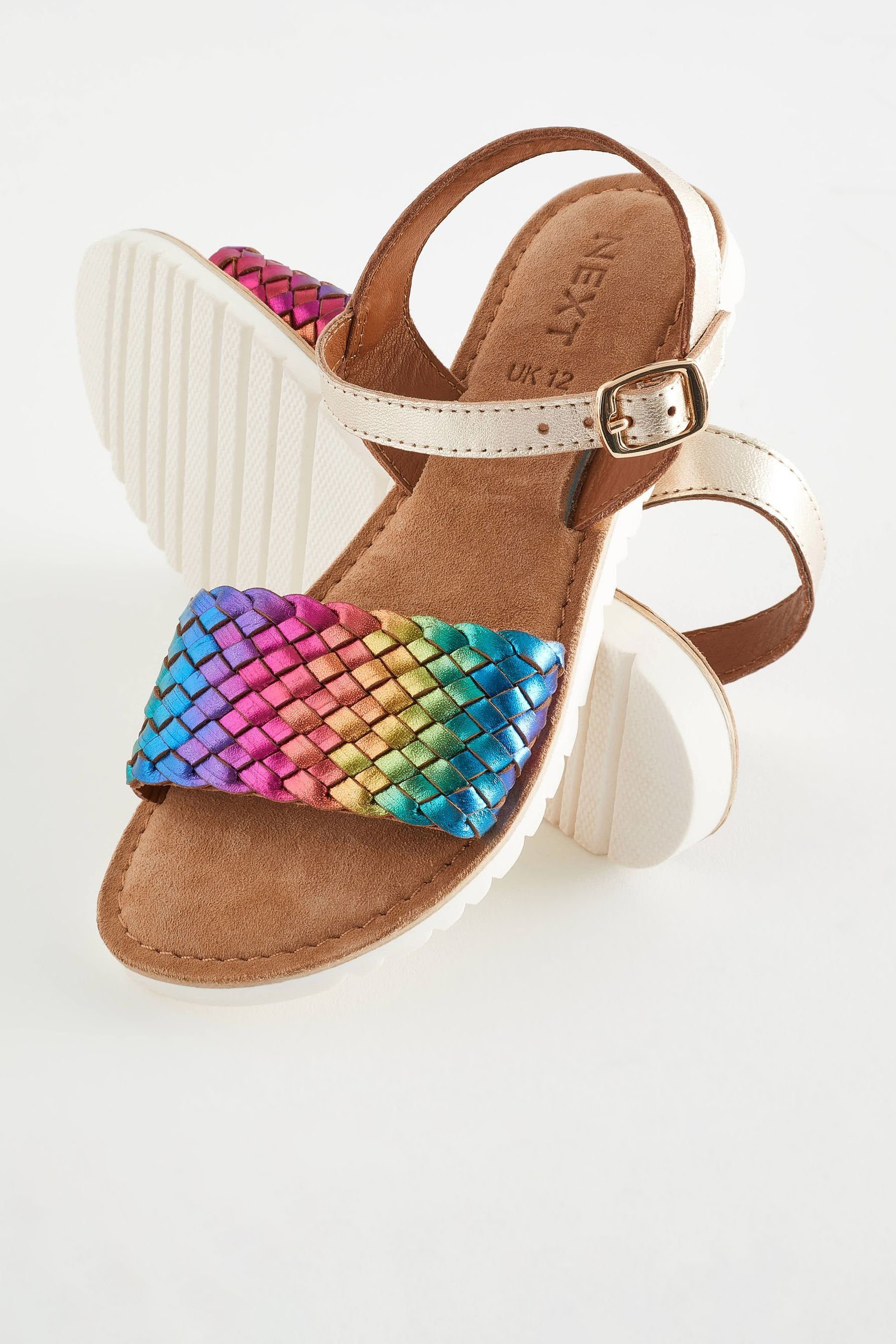 Next Ledersandalen im Webdesign Sandale (1-tlg) günstig online kaufen