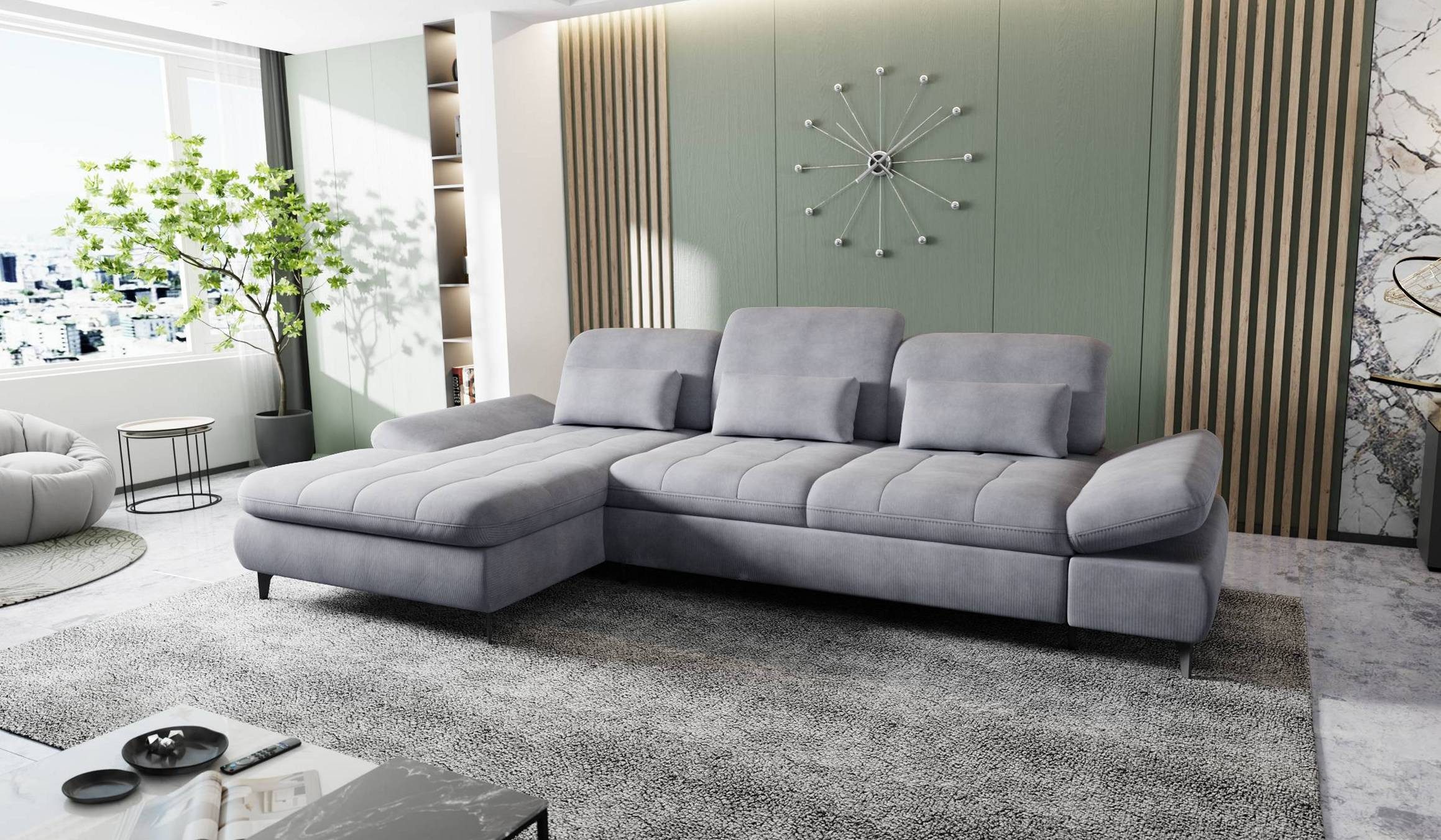 Hygger Möbelhaus Ecksofa „Nola“ L-Form mit günstig online kaufen