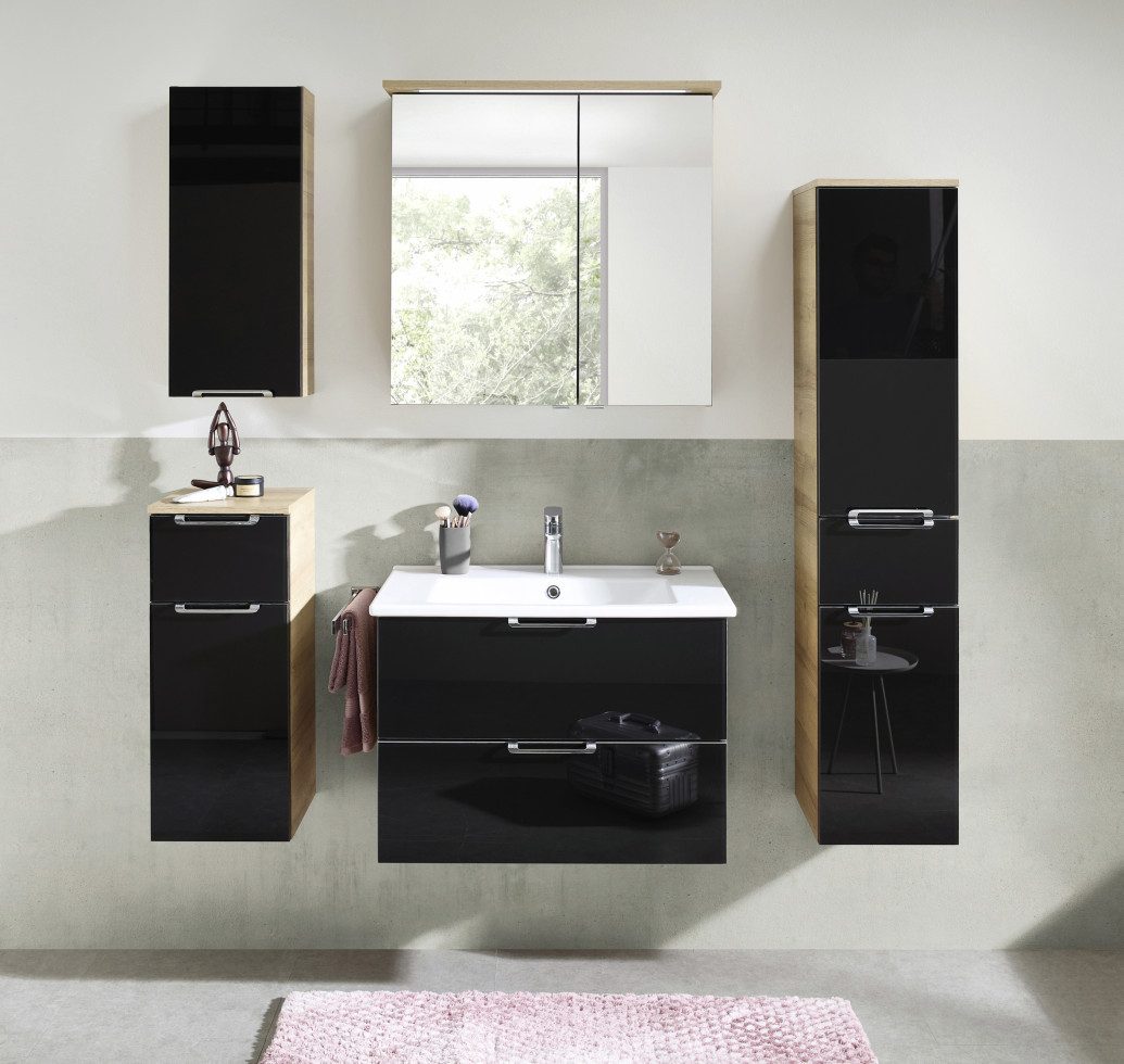PELIPAL Midischrank Pelipal Badschrank Münster Riviera Eiche Dekor