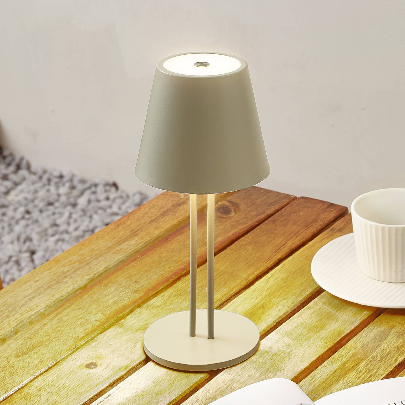 Lindby Außen-Tischleuchte Janea, Enthalten, 1 x 3,5 W LED, warmweiß