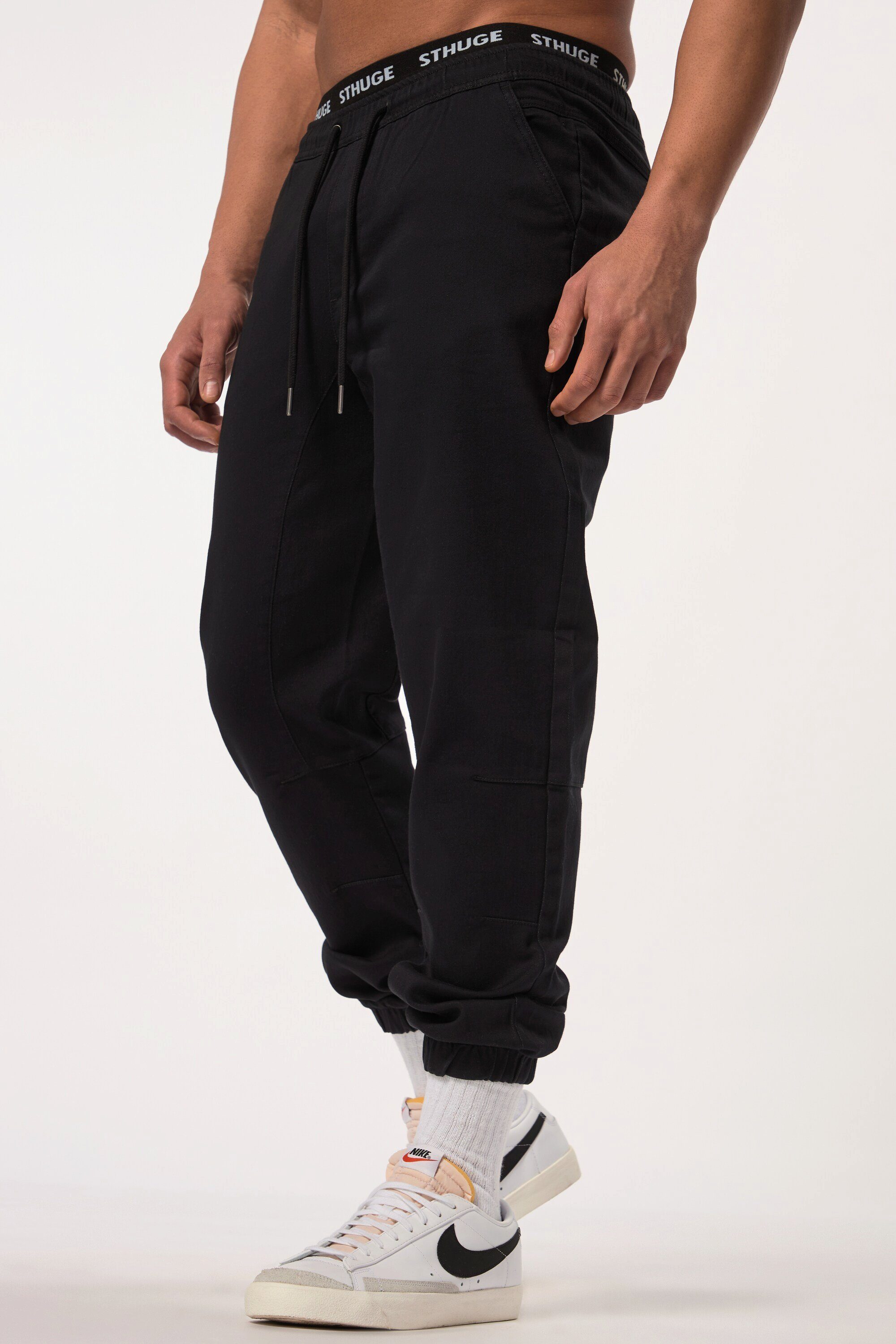 STHUGE Schlupfhose Hose Elastikbund Modern Fit 3 Taschen