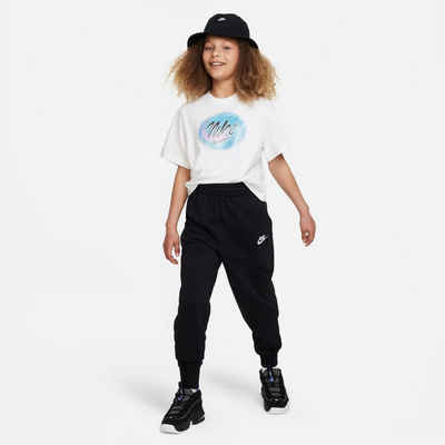 Nike Sportswear Jogginghose CLUB FLEECE BIG KIDS' (GIRLS) HIGH-WAISTED FITTED PANTS