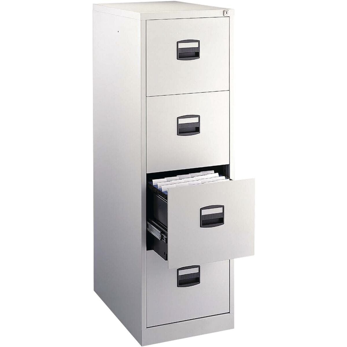 Bisley Home Hängeregisterschrank PFA aus Stahl, ohne Sockel, A4