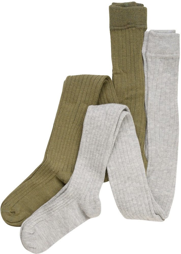 Strickstrumpfhose Stocking-solid rib 2-pack
