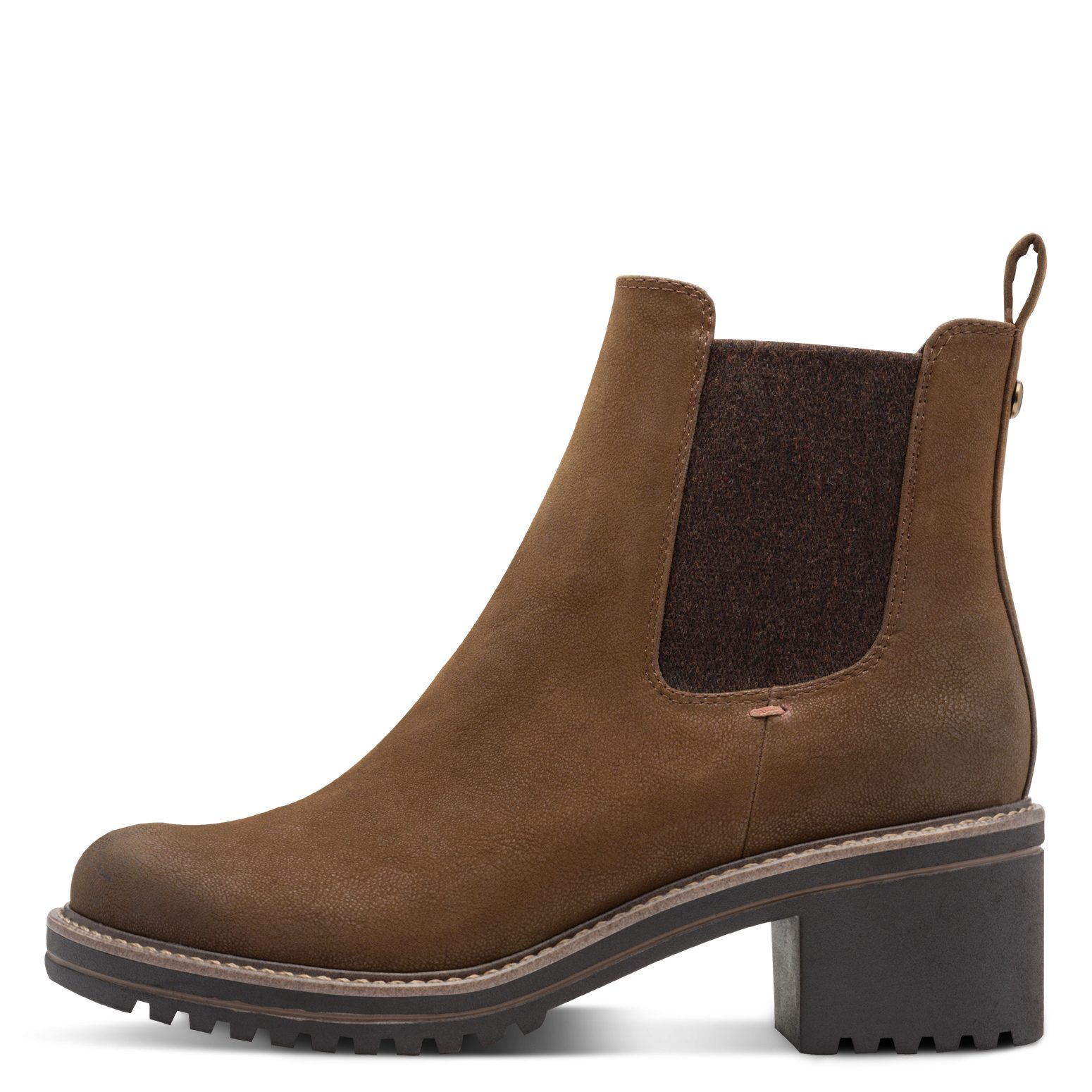 MARCO TOZZI Chelseaboots, Blockabsatz, Stiefelette in veganer Verarbeitung günstig online kaufen