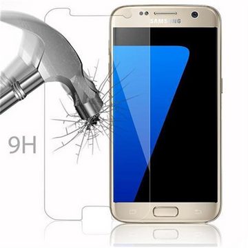Cadorabo Schutzfolie Samsung Galaxy S7, (1-St), Schutzglas Panzer Folie (Tempered) Display-Schutzglas mit 3D Touch
