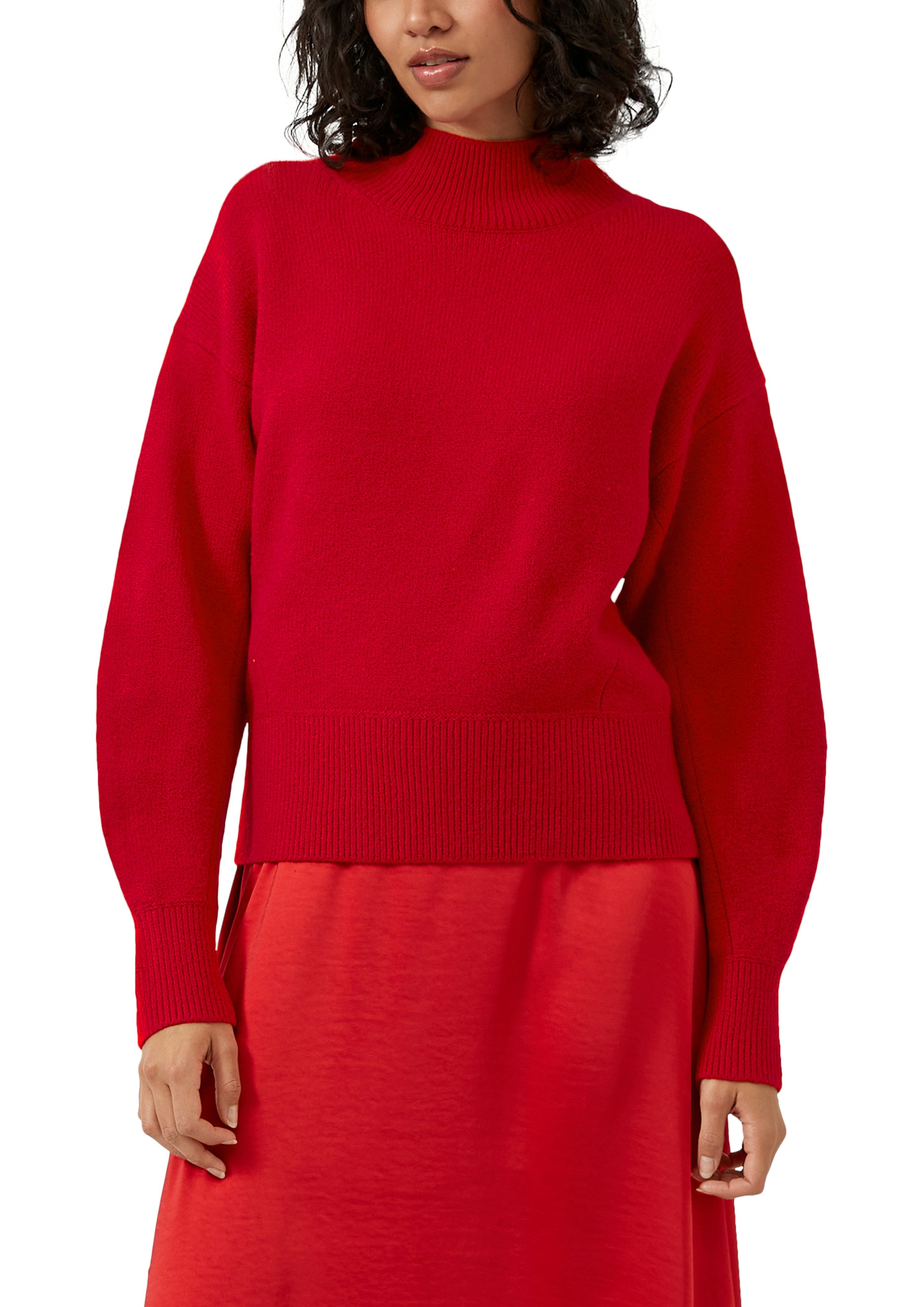 s.Oliver Strickpullover mit Rippbündchen