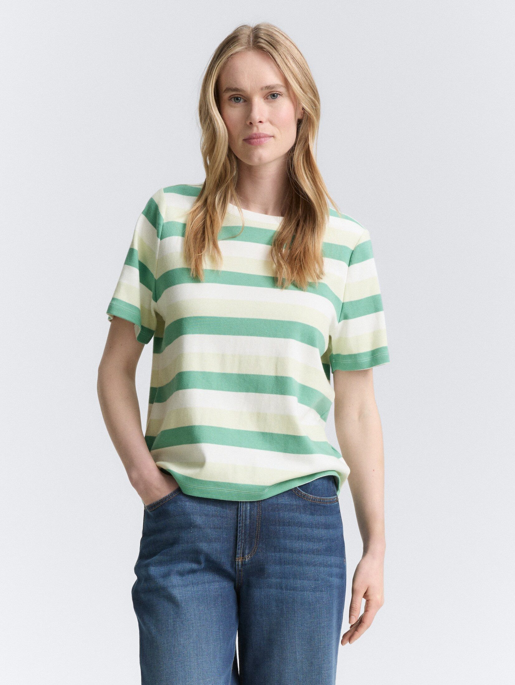 TOM TAILOR T-Shirt T-Shirt aus Baumwolle günstig online kaufen
