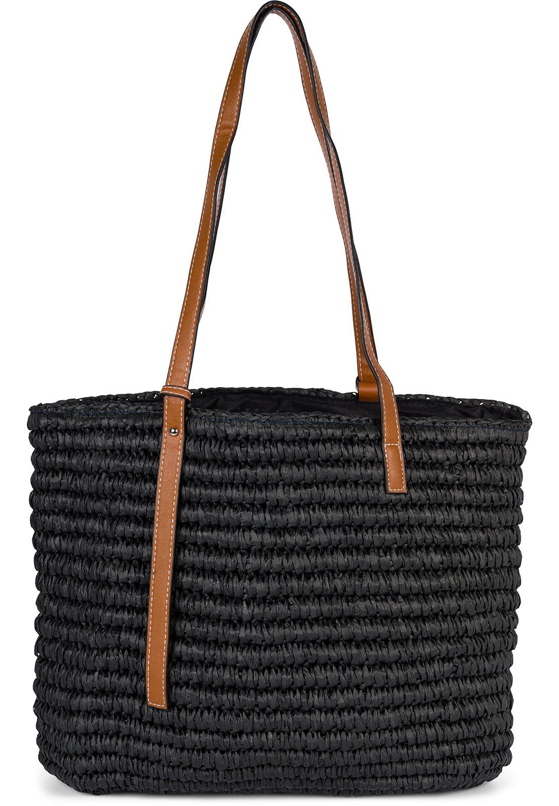 styleBREAKER Korbtasche Korbflecht Schultertasche - Basttasche (1-tlg)