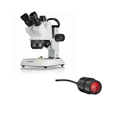 BRESSER SET Analyth STR Trino Mikroskop + Okularkamera Auf- und Durchlichtmikroskop