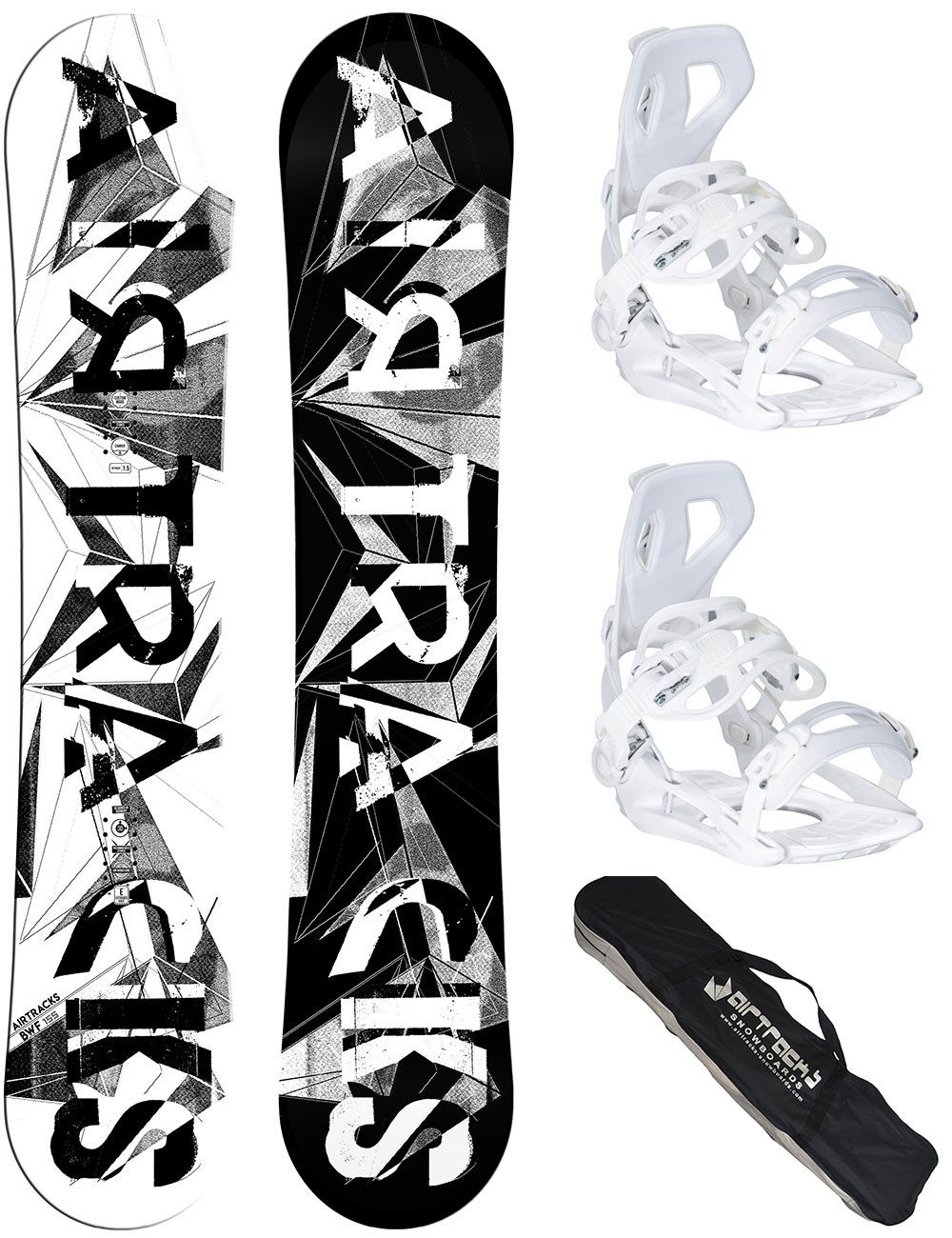 Airtracks Snowboard Damen Snowboard Set BWF Lady (Damen Snowboard BWF Lady, 3 St., Bindung Master W + SB Bag), 140 145 150 155 cm