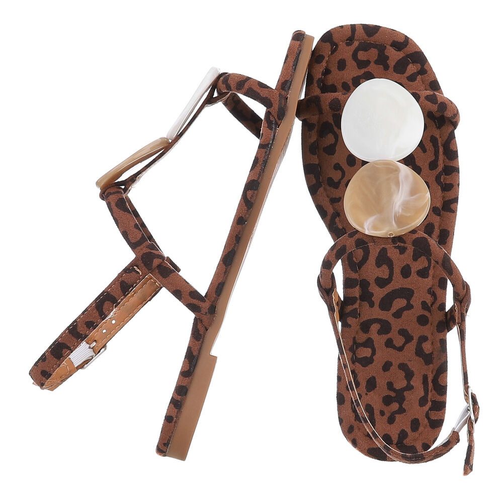 Ital-Design Elegante Flache Sandalen mit Akzentstücken günstig online kaufen