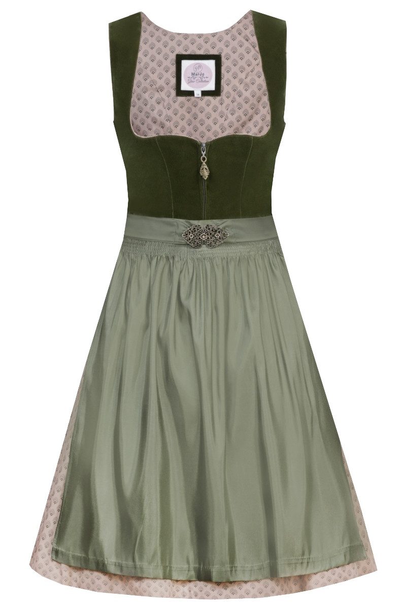 MarJo Dirndl Samt Dirndl 2tlg. - PIA - moos/altrosé/zypresse günstig online kaufen