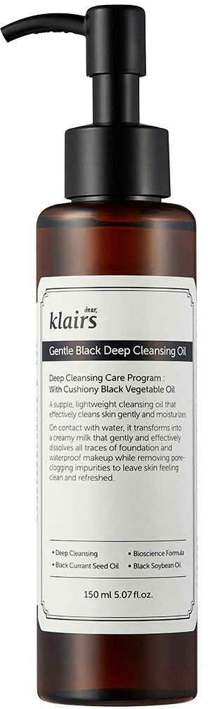Dear Klairs Gesichts-Reinigungsöl Gentle Black Deep Cleansing Oil