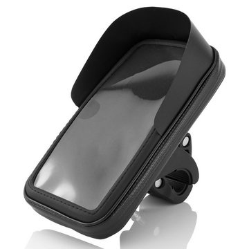 MidGard Fahrrad- & Motorrad-Halterung Tasche f Handy Smartphone 5,2 - 6,2 Zoll Smartphone-Halterung
