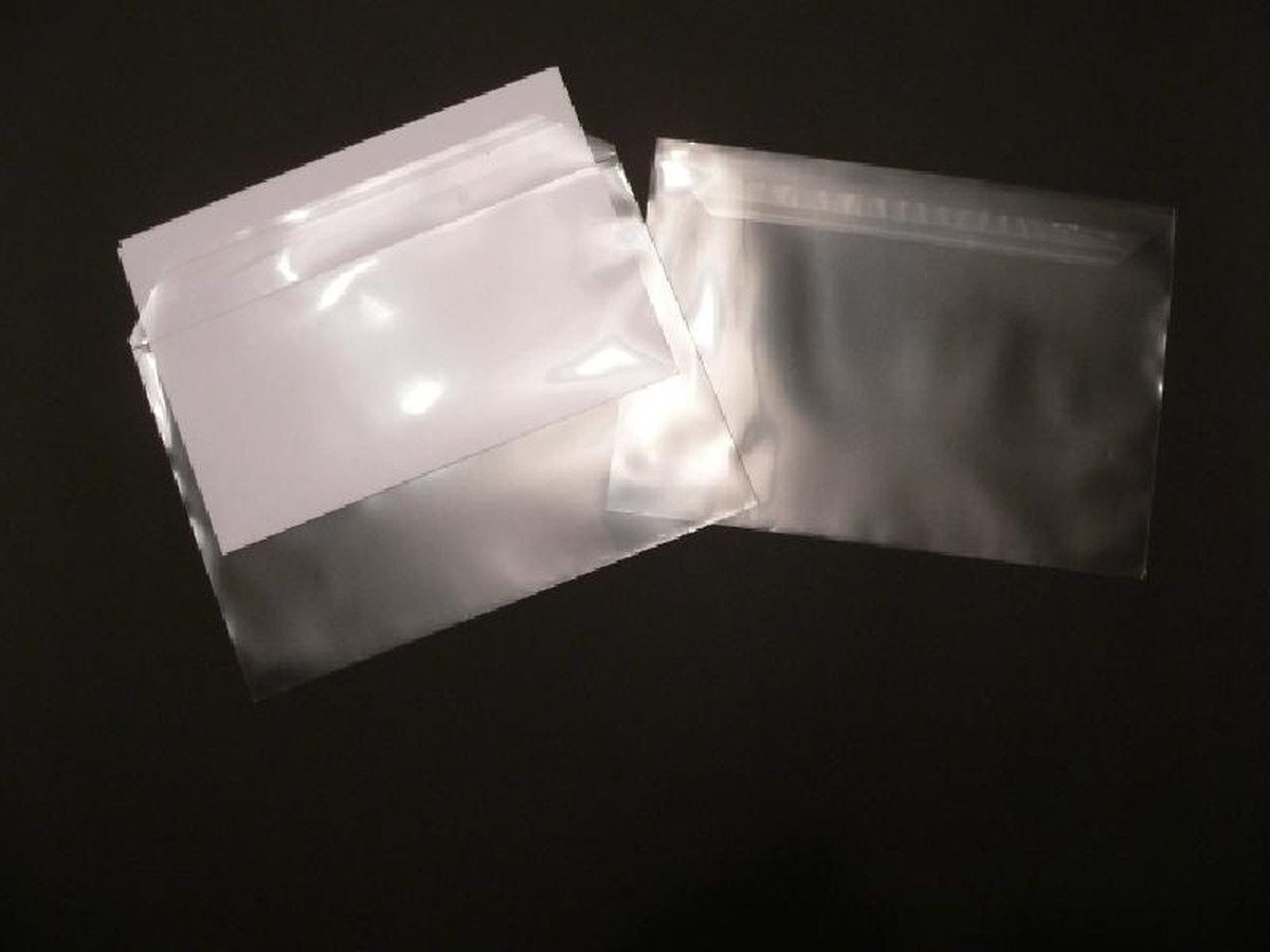 Blanke Briefhüllen Briefumschlag Briefumschläge Offset transparent C5 100 my haftklebend VE=100 Stück .