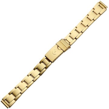 MARBURGER Uhrenarmband 12mm Edelstahl Gold