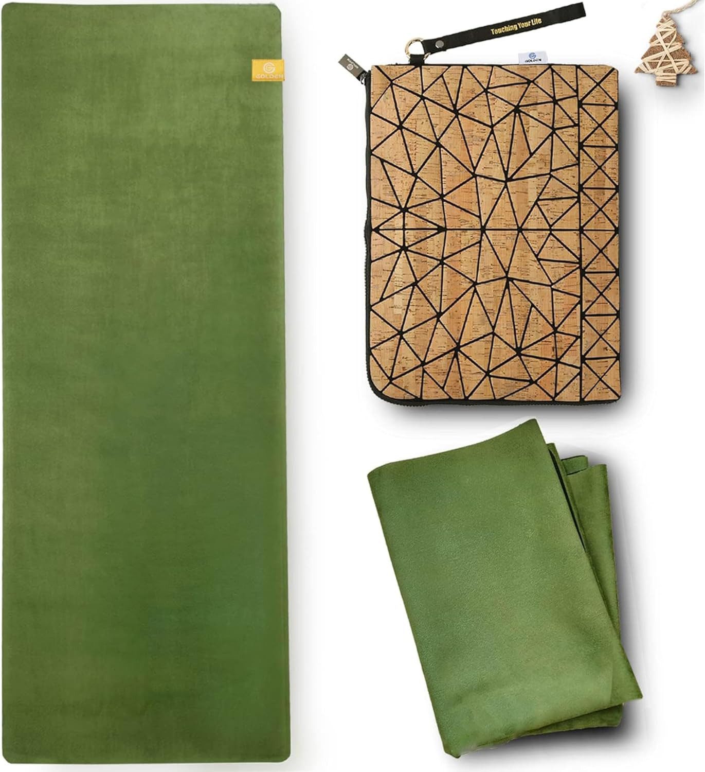 Yogamatte Sommergrüne Mittelausrichtung 1.5mm