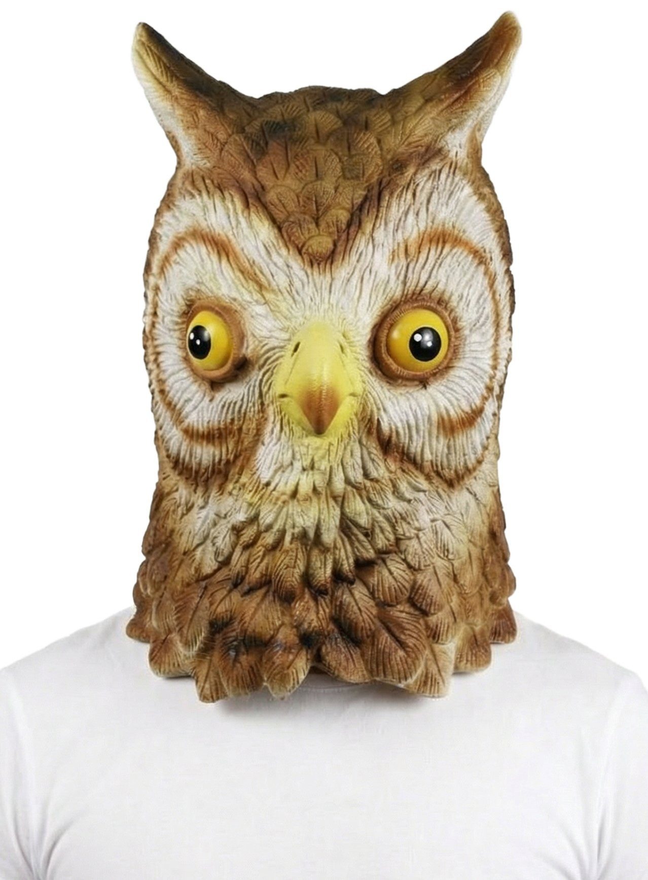 Metamorph Verkleidungsmaske Eule - Kostüm Maske Fasching Halloween Karneval