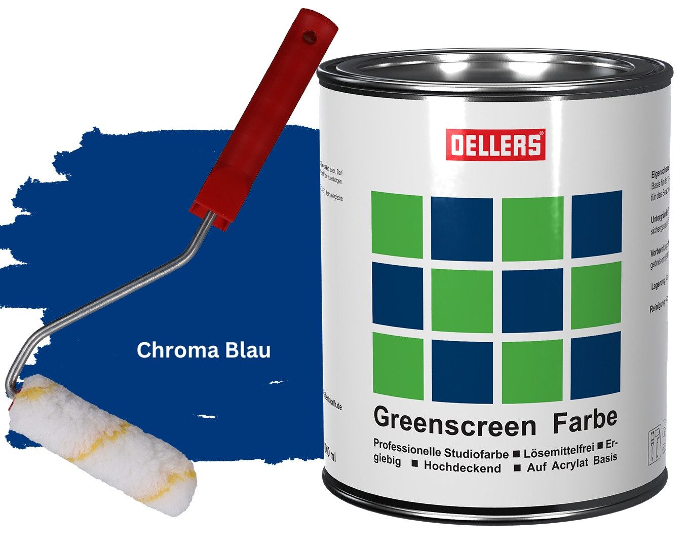 Wandfarbe Greenscreen Farbe