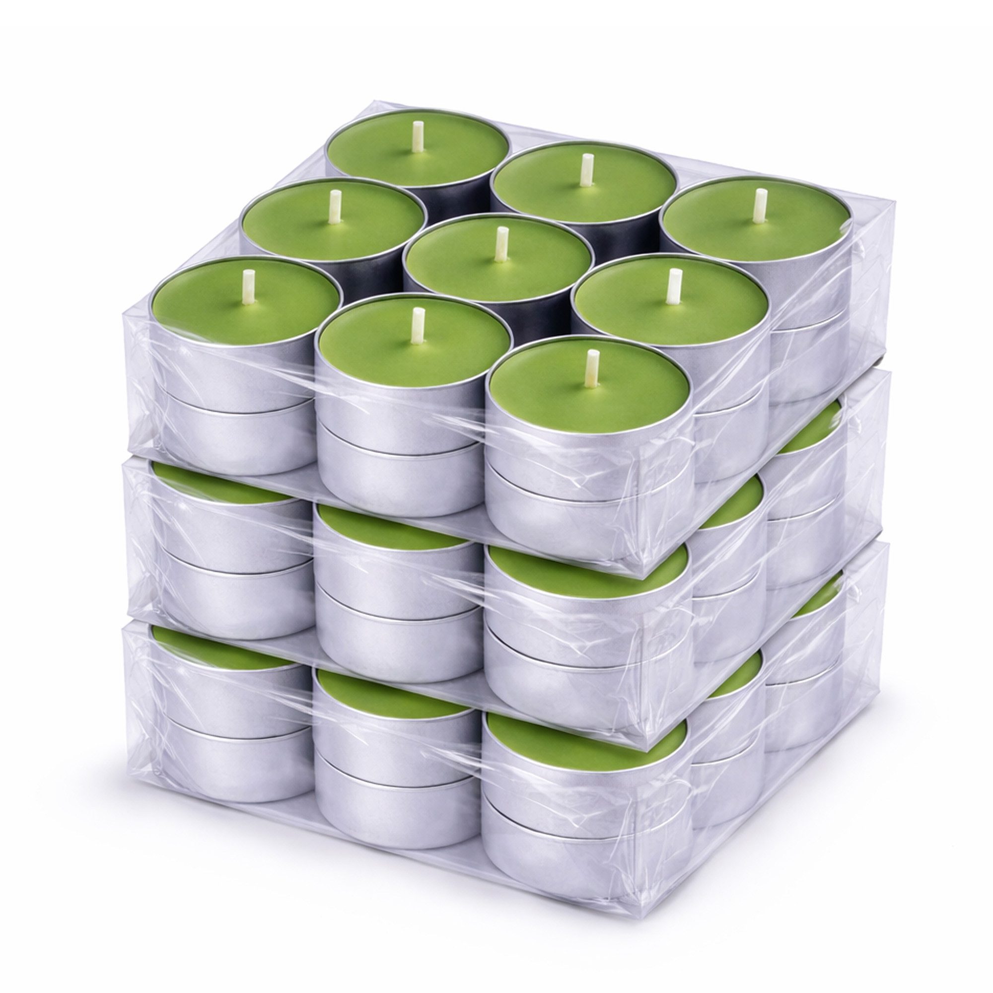 HS Candle Teelicht Duftkerze 4 Stunden Brenndauer (54-tlg), Teelicht Kerzen aus Wachs, Ø4 cm, Made in EU, Indoor & Outdoor