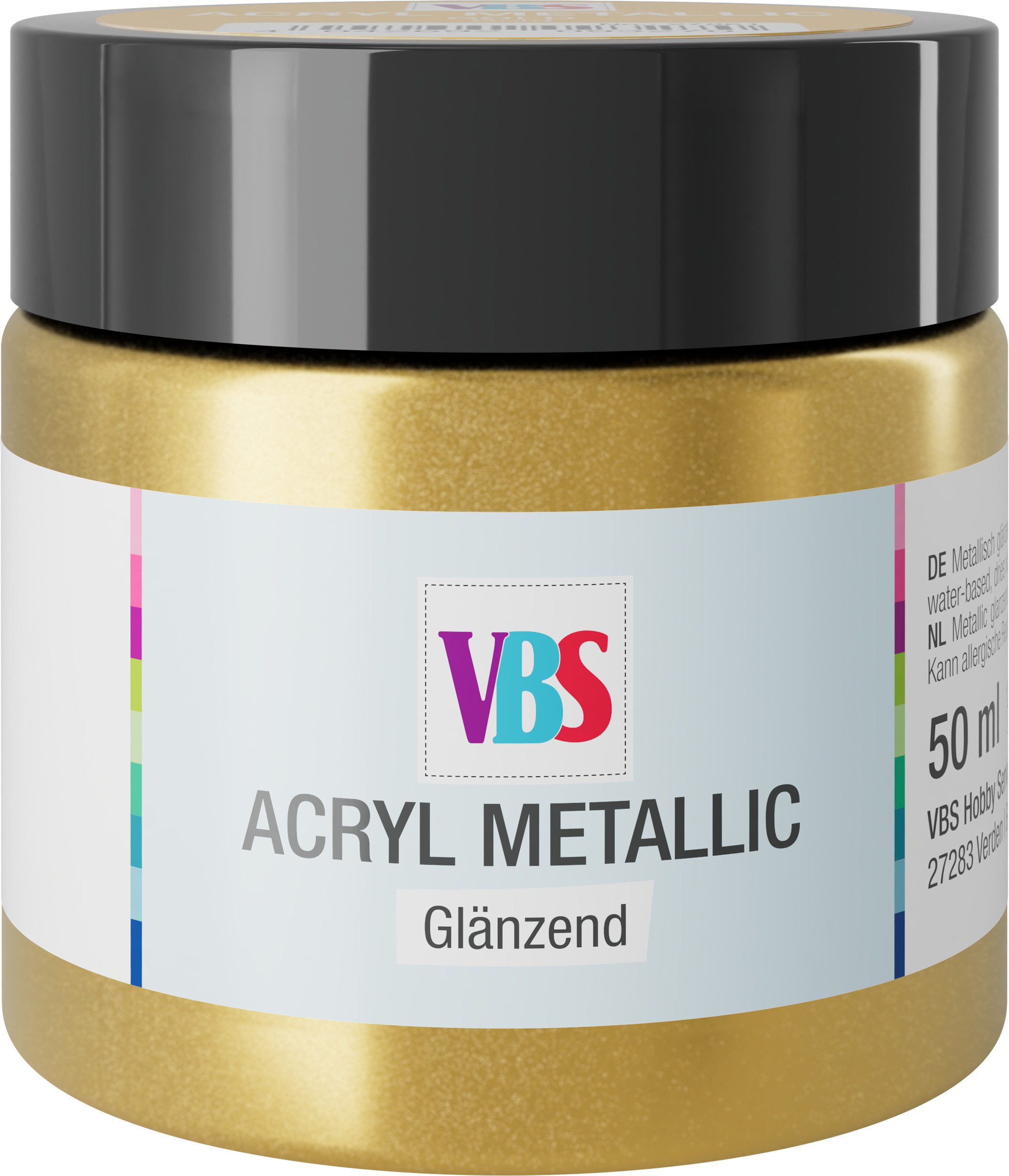 VBS Bastelfarbe Acryl Metallic, 50ml