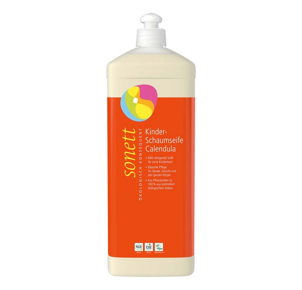 Sonett Flüssigseife Kinder Schaumseife - Calendula Nachfüllflasche 1L